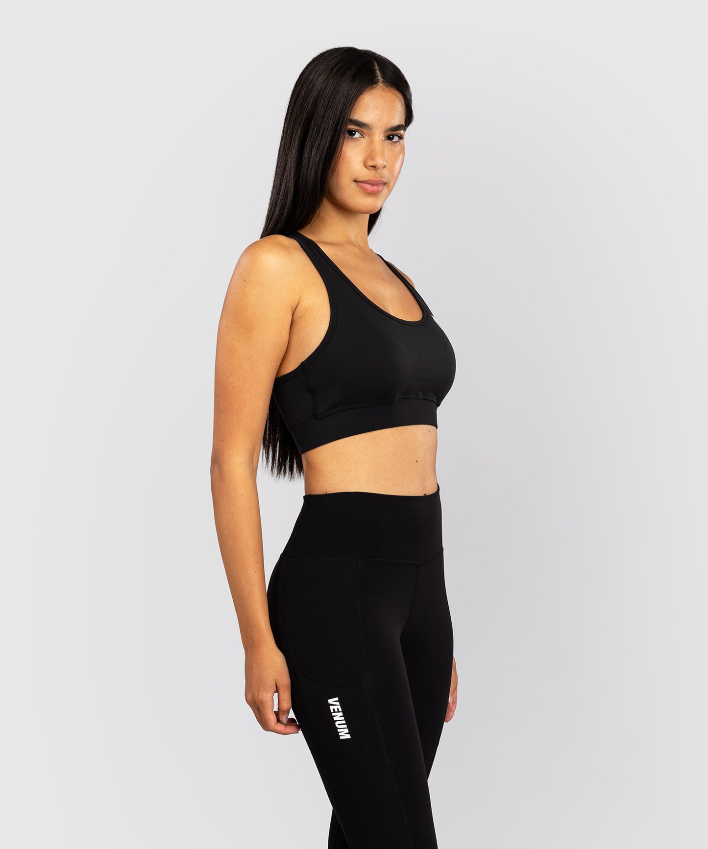 Venum Essential Medium Impact Sport Bras - Black