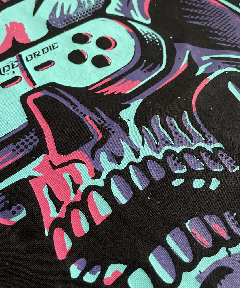 T-Shirt Pride Or Die Violent Reality - Noir