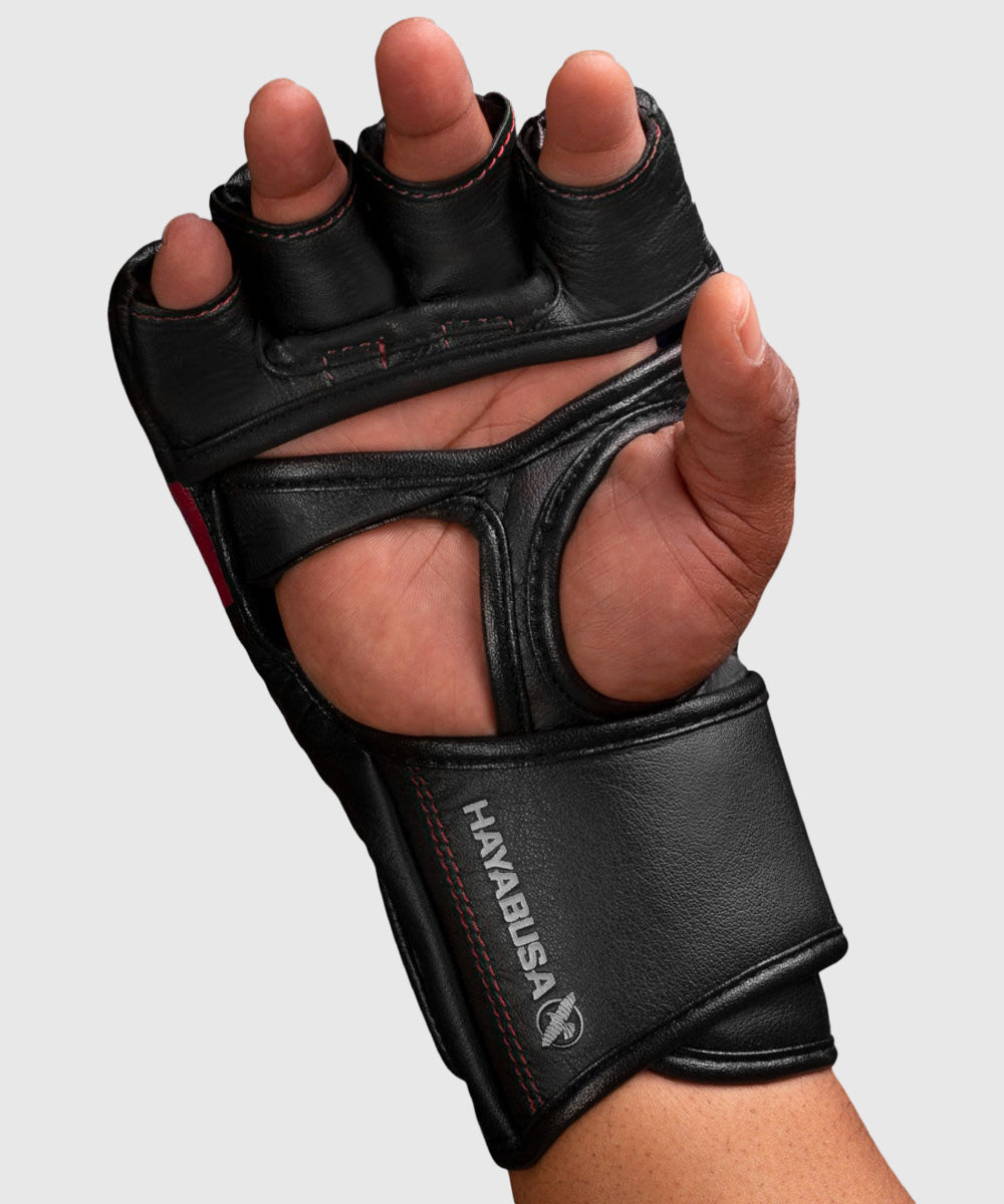 Gants de MMA T3 Hayabusa - Noir/Rouge