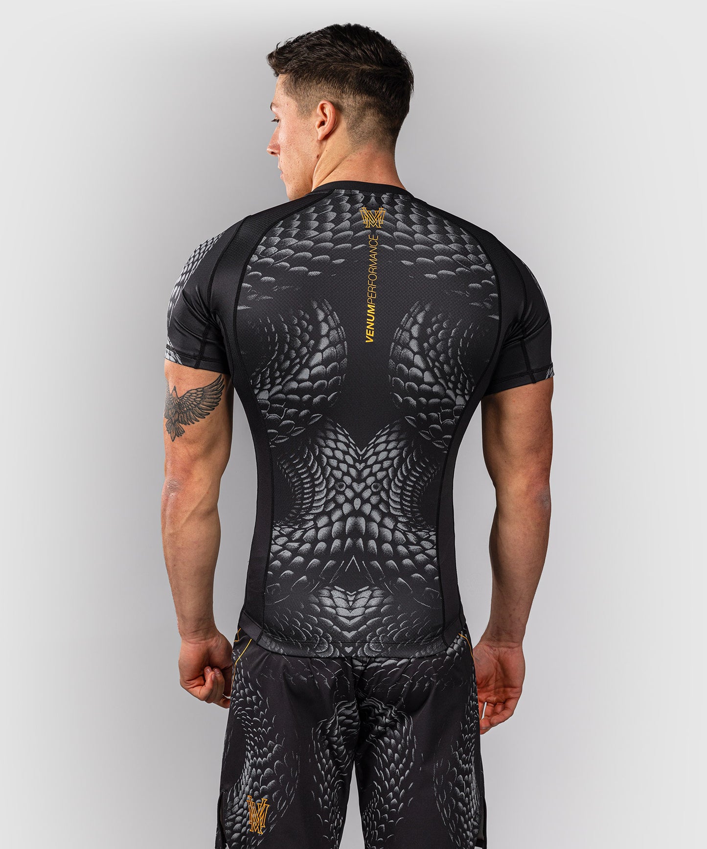 Venum Matupa Short Sleeve Rashguard - Black/Grey/Gold