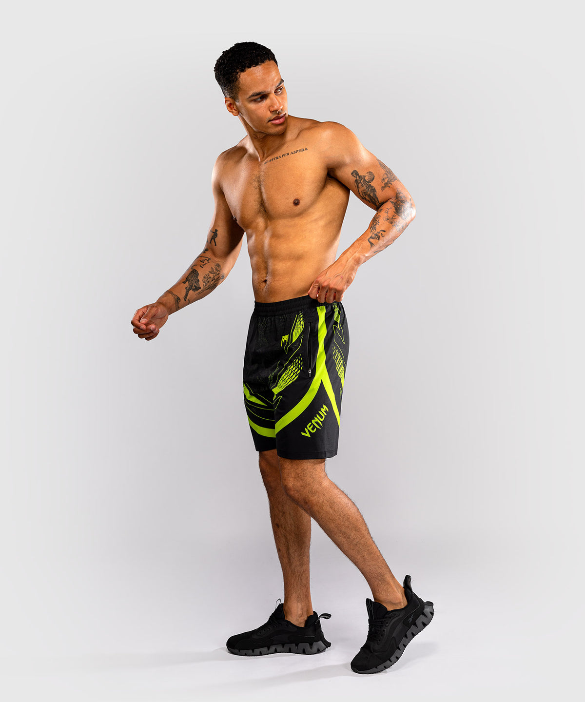 Venum Amazonia Reborn Pantalón corto de entrenamiento - Negro/Verde
