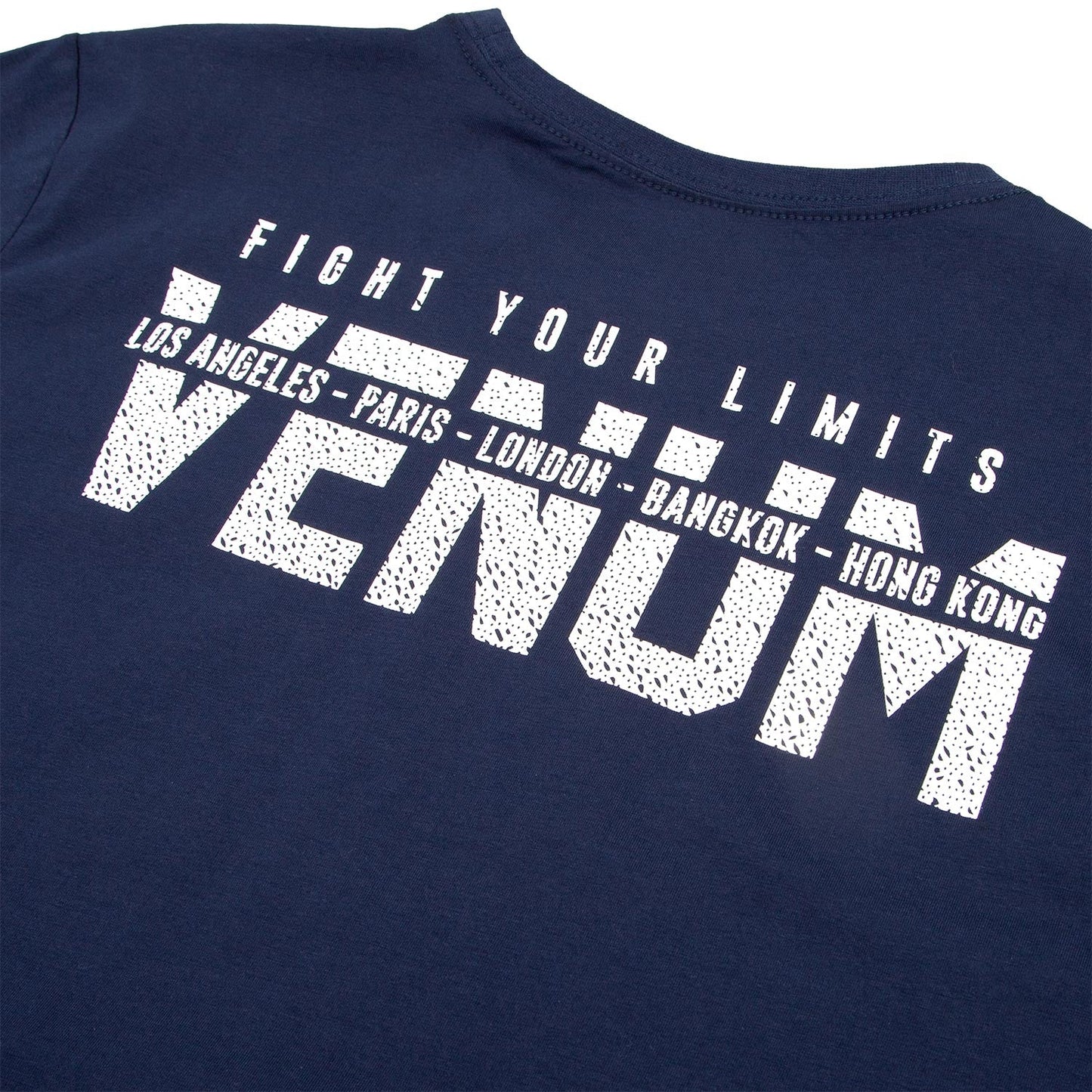 Venum Signature T-Shirt - Long Sleeve - Navy/White