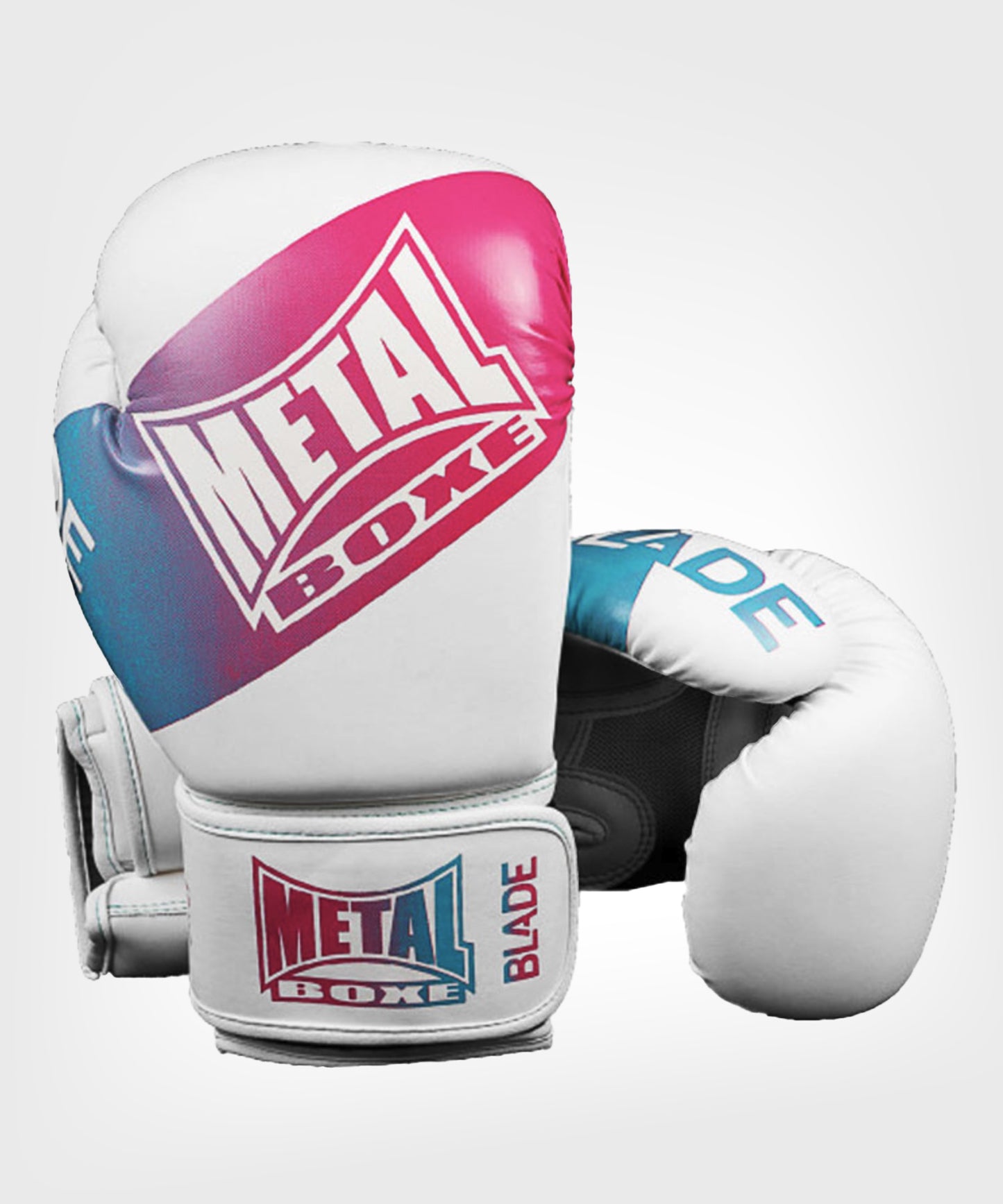 Metal Boxe Blade Vice Boxing Gloves - White