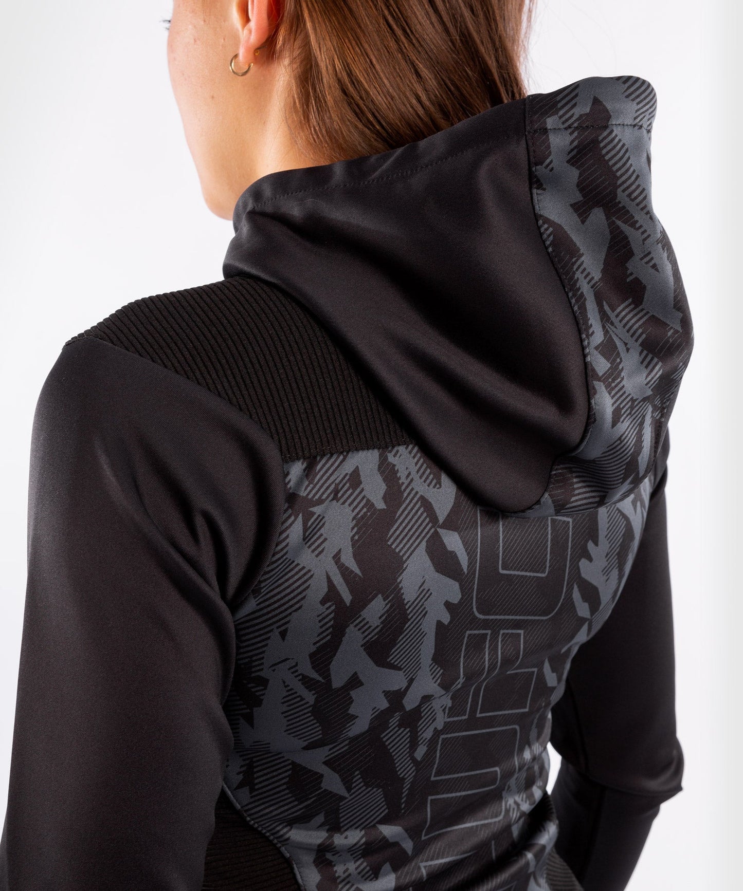 Women's Zipped Sweatshirt UFC Venum Authentic Fight Week - Black