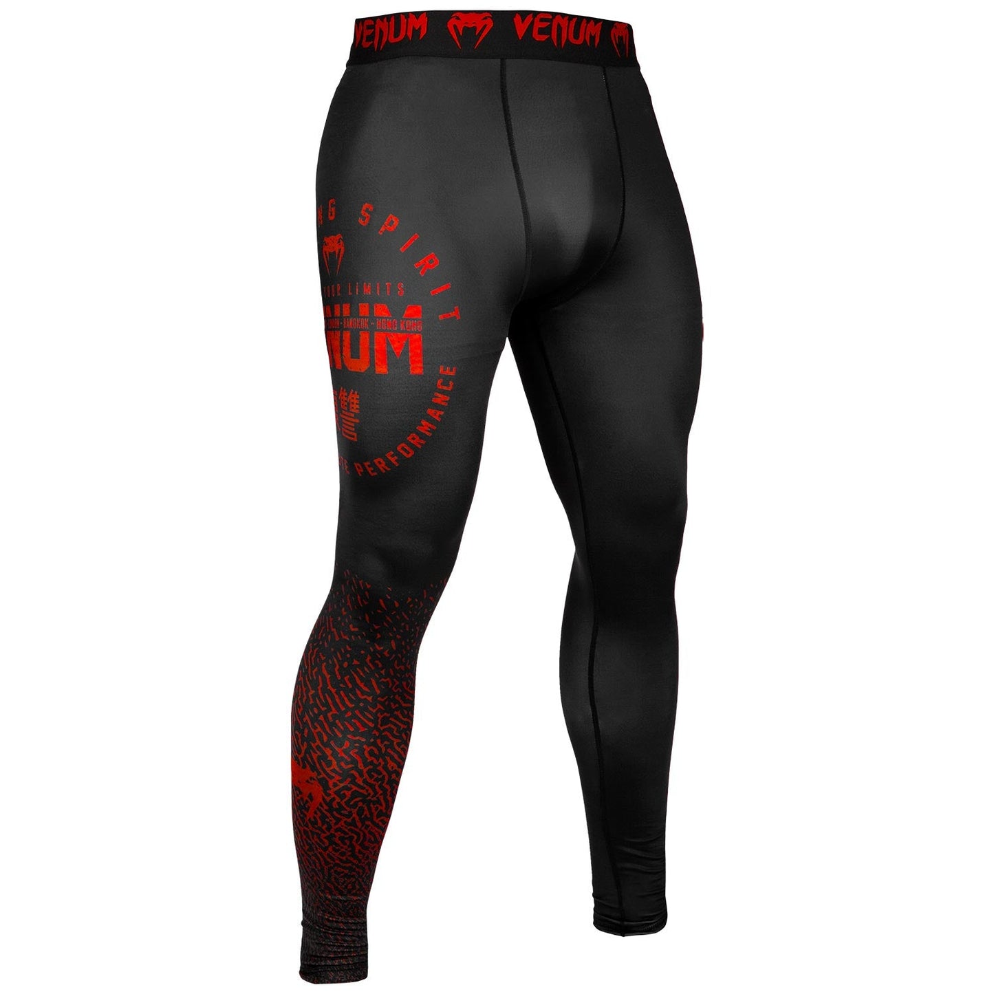 Pantalon de Compression Venum Signature - Noir/Rouge