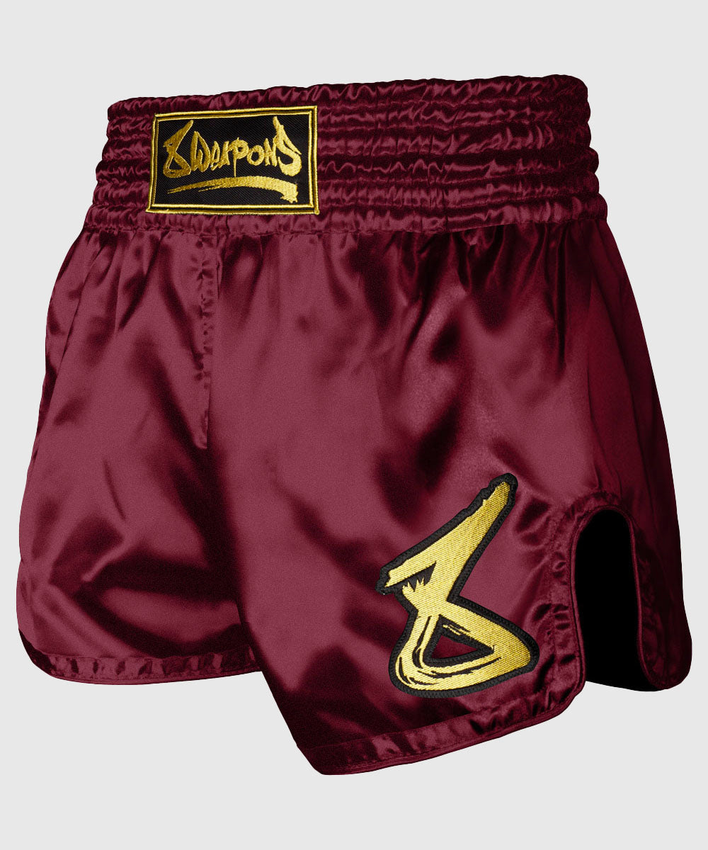 Short de Muay Thai 8 Weapons Strike - Marron/Or