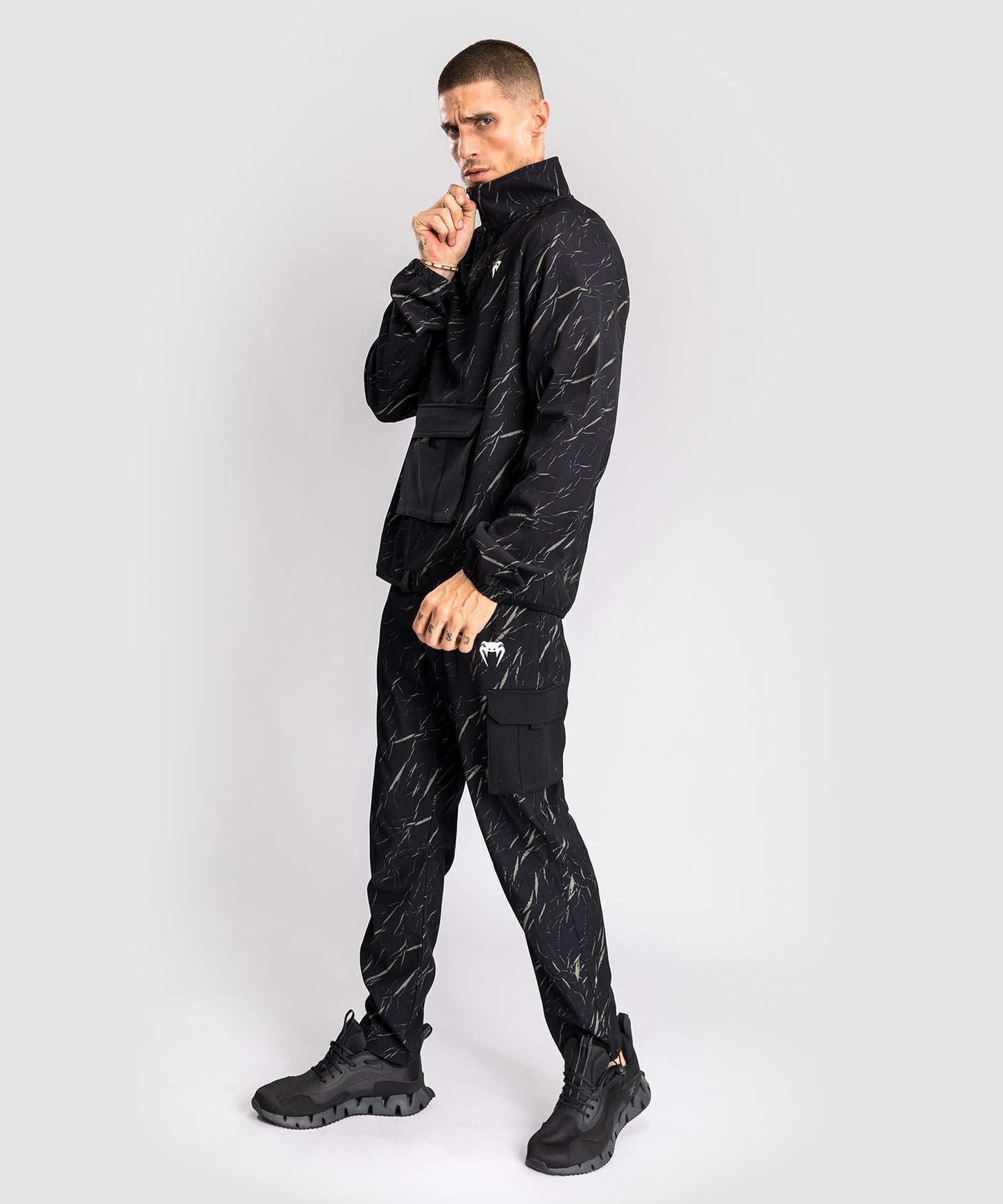 Venum Trooper Chaqueta de Chándal Para Hombre - Negro/Arena Piedra