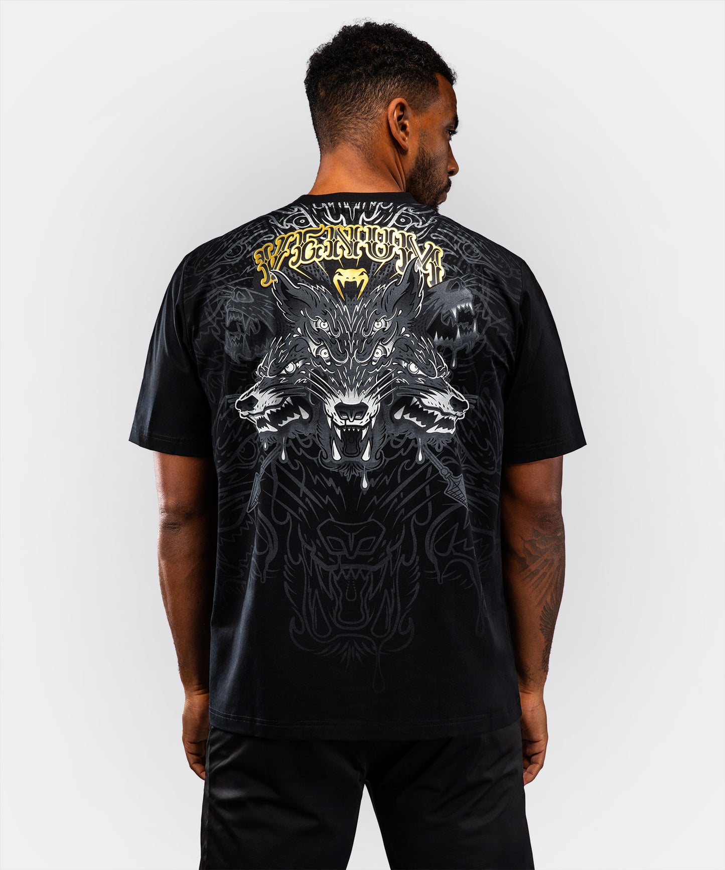 Venum Wolf Atak T-Shirt - Black/Grey