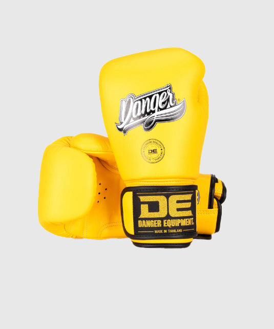 Danger Classic Thai Boxing Gloves - Yellow
