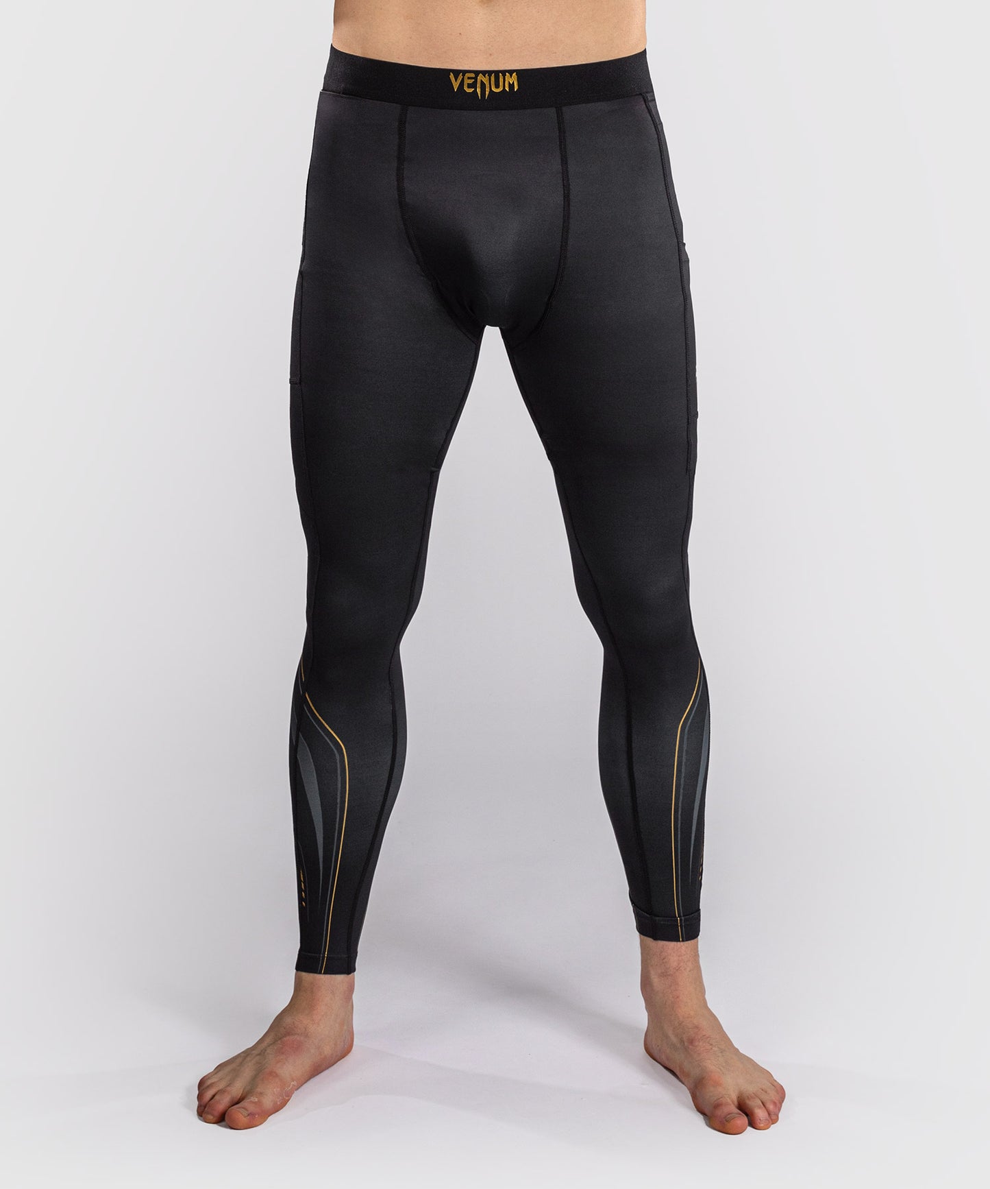 Venum Streamline Spats – Schwarz/Gold