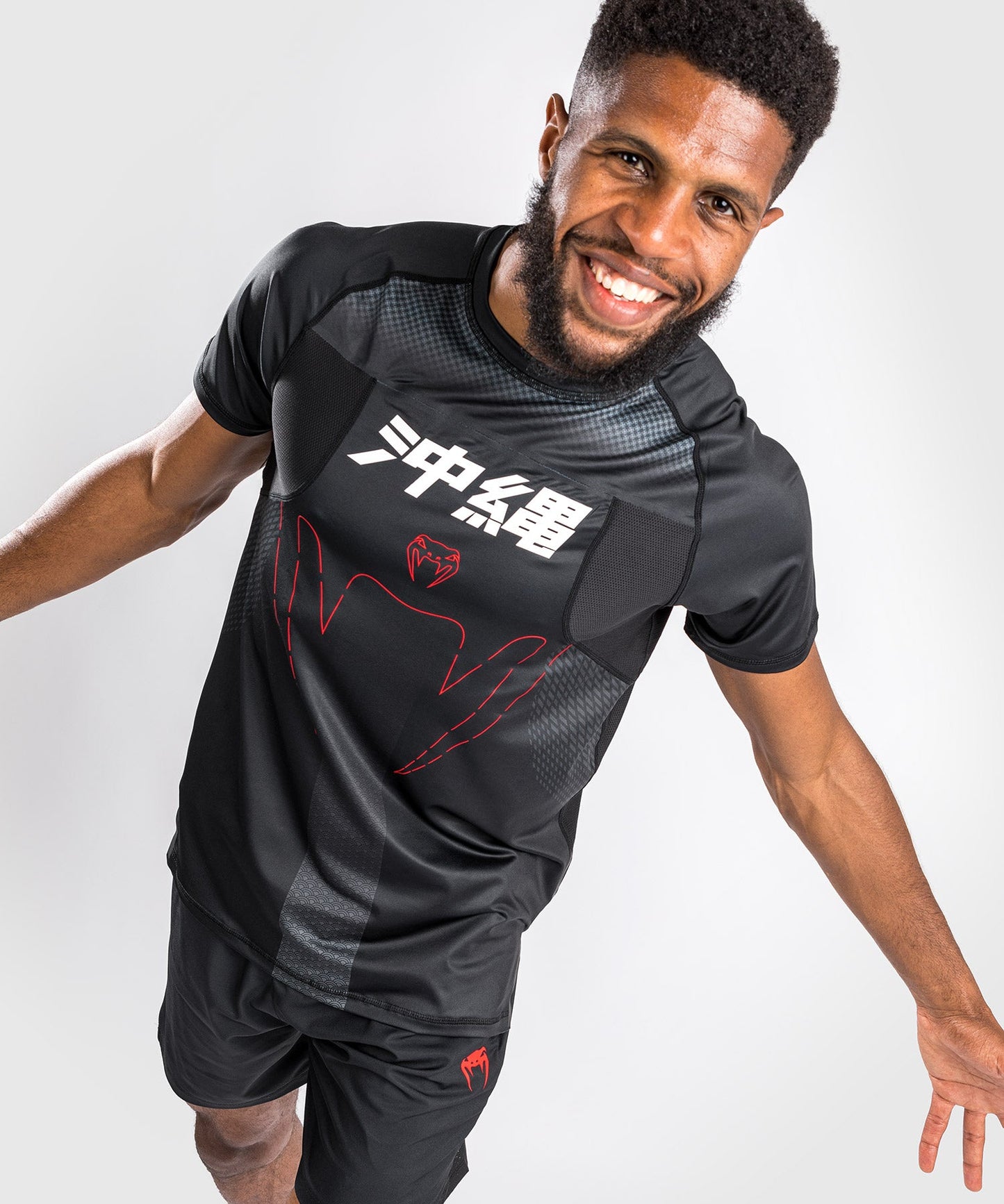 Dry tech T-shirt - Short Sleeve - Venum Okinawa 3.0 - Black/Red
