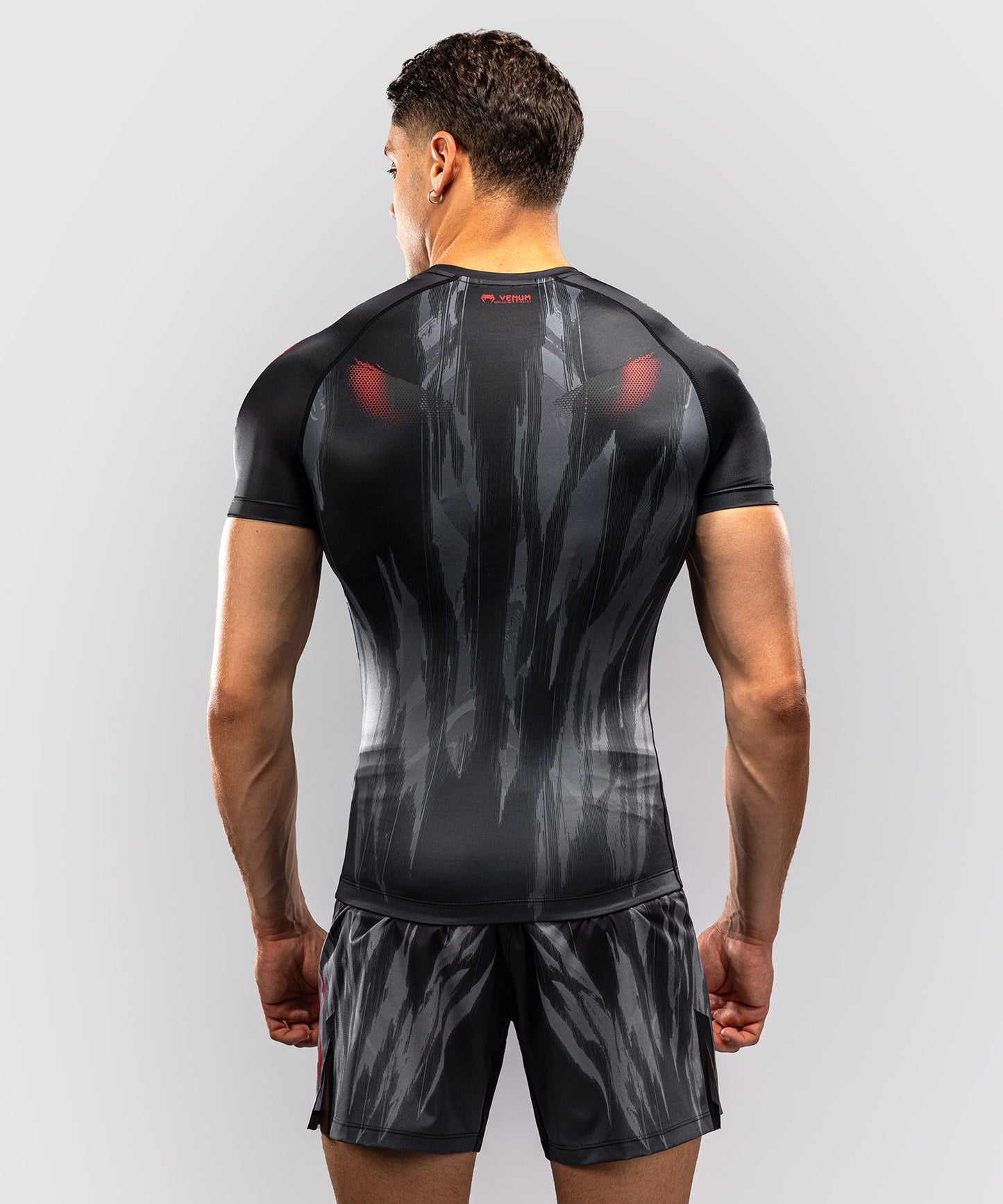 Rashguard à Manches Courtes Venum Demon - Noir/Gris