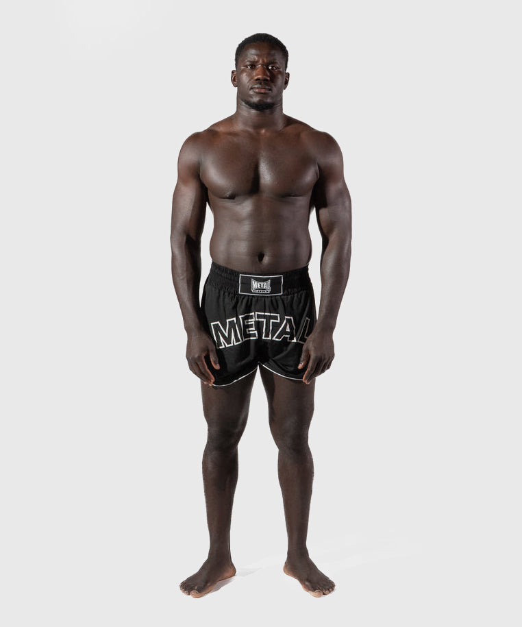 Metal Boxe One Muay Thai Shorts - Schwarz