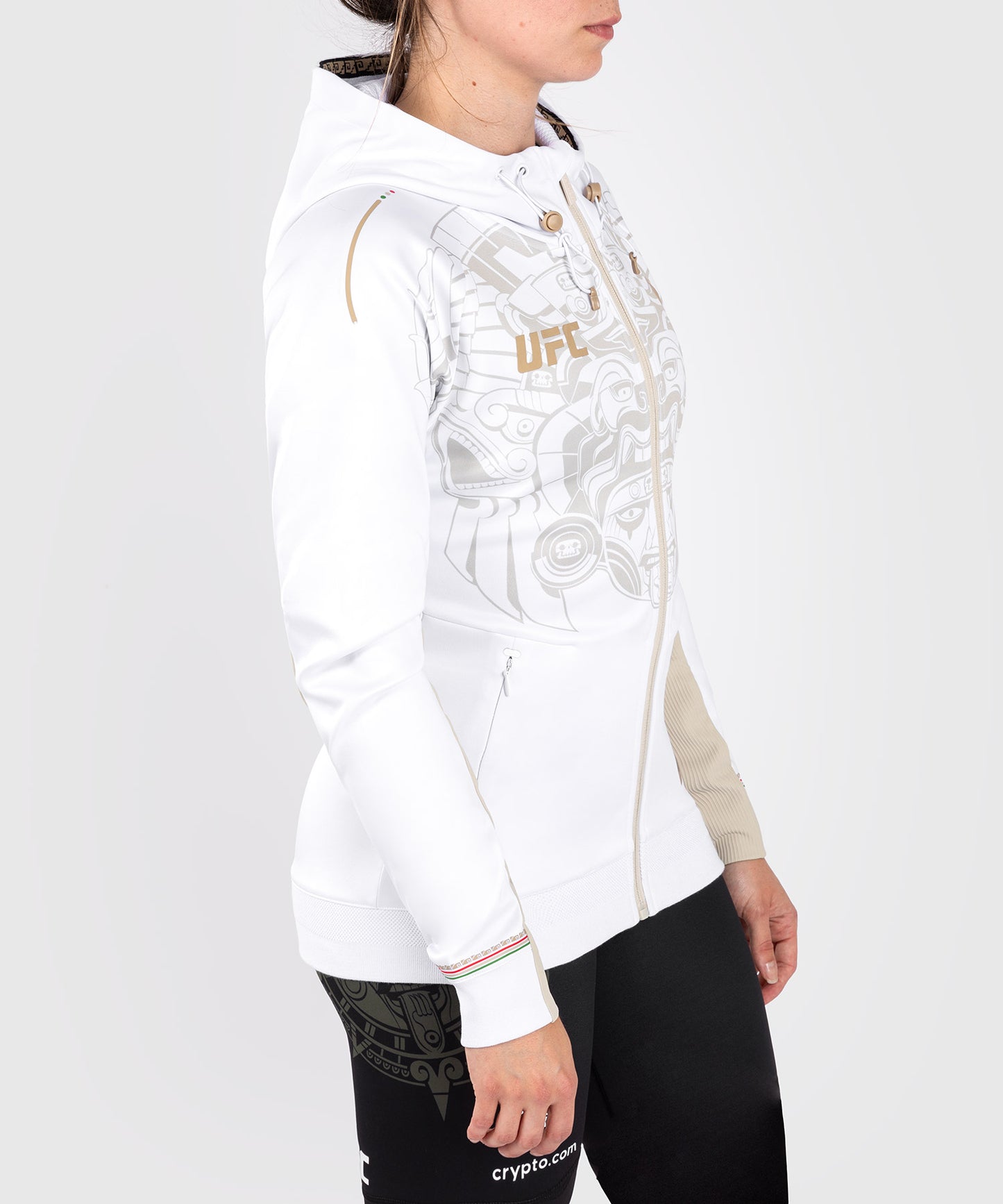 Noche UFC by VenumAuthenticr Fight Night Damen Walkout Hoodie - Weiß