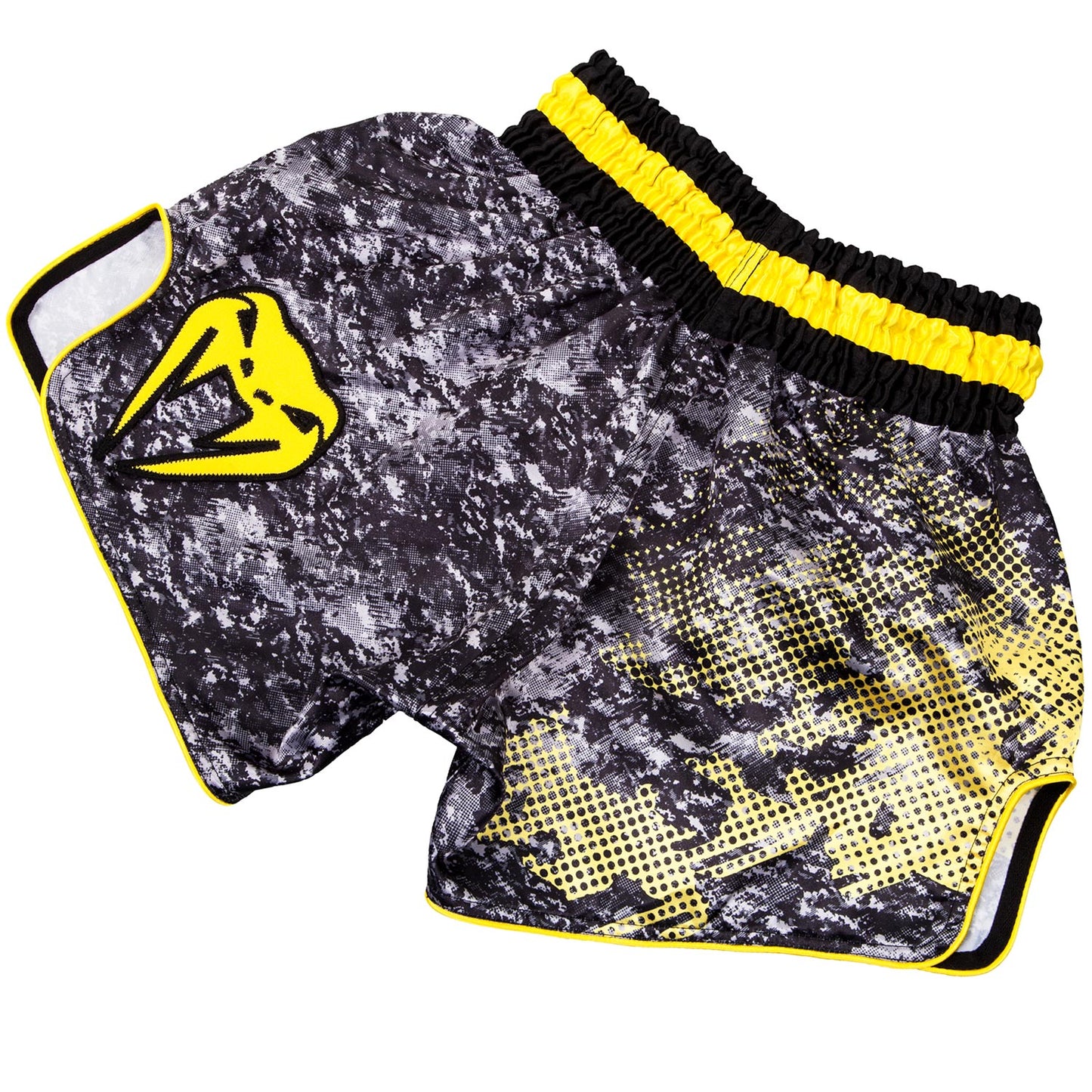 Venum Tramo Muay Thai Shorts - Black/Yellow