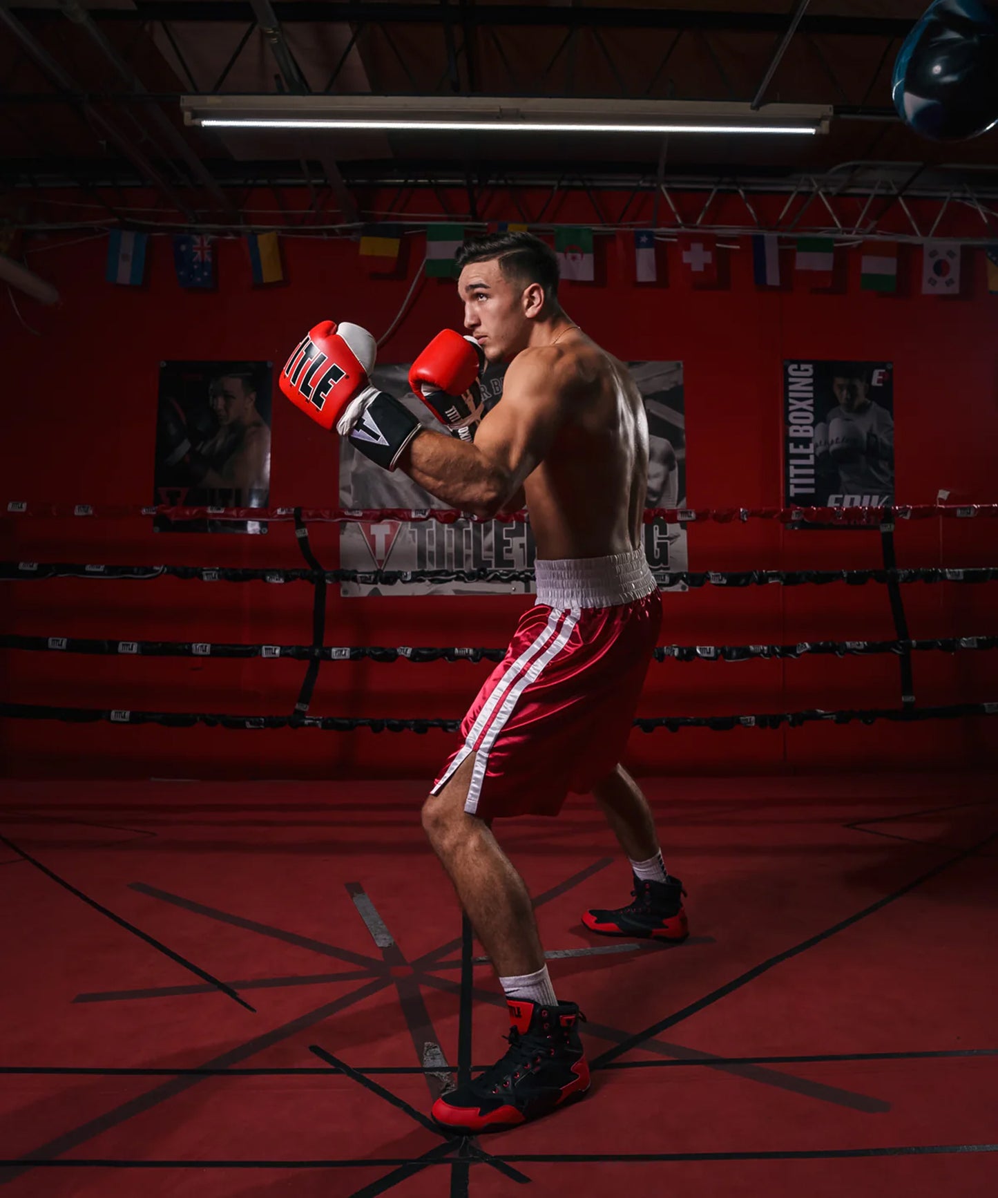 Title Boxing Charged Boxing Shoes - Black/Red