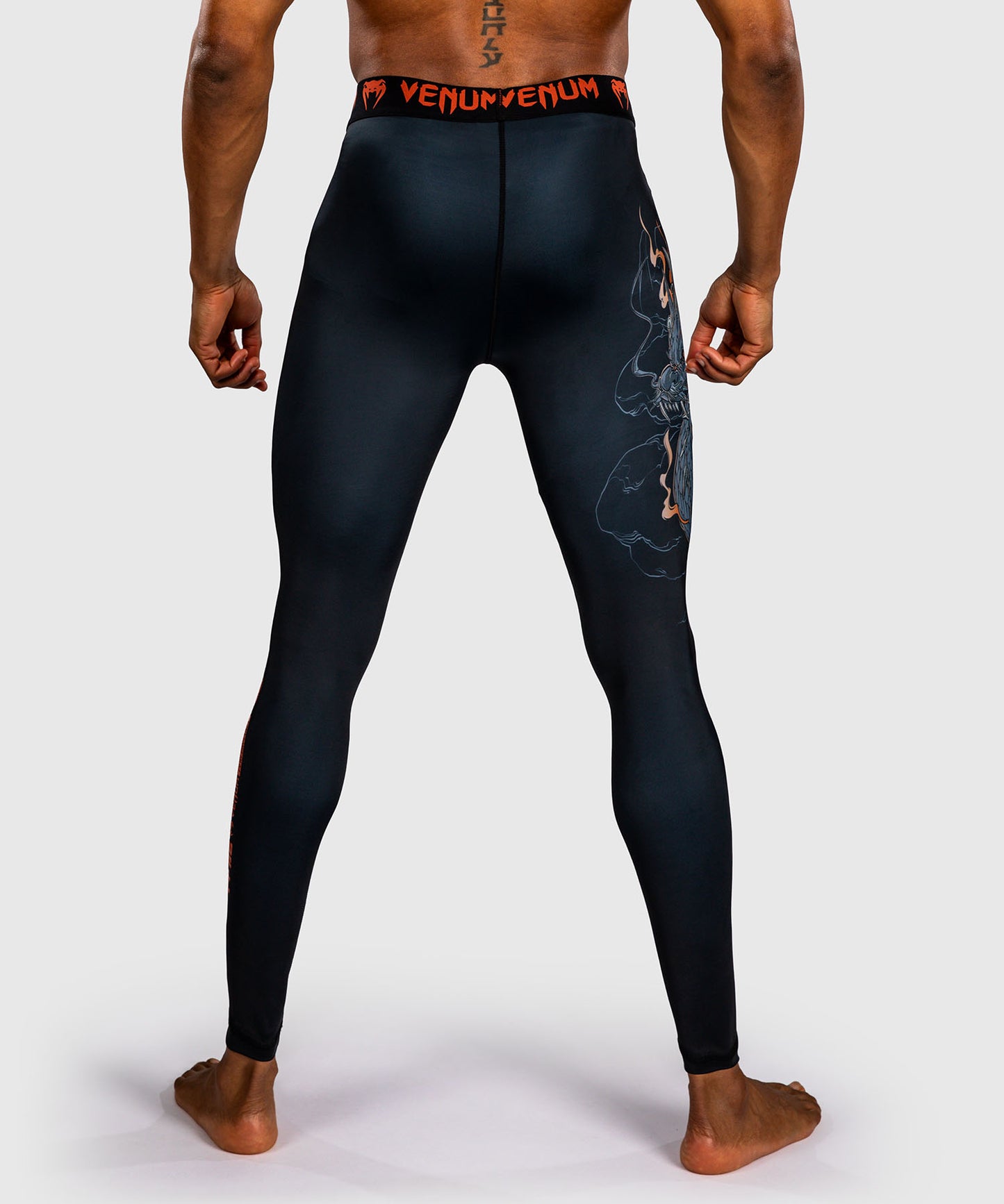 Pantalon de compression Venum Thunder Dragon – Noir/Gris/Cuivre