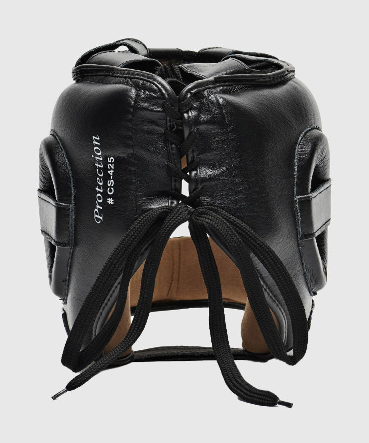 Casque de boxe avec barre Leone Protection - Noir