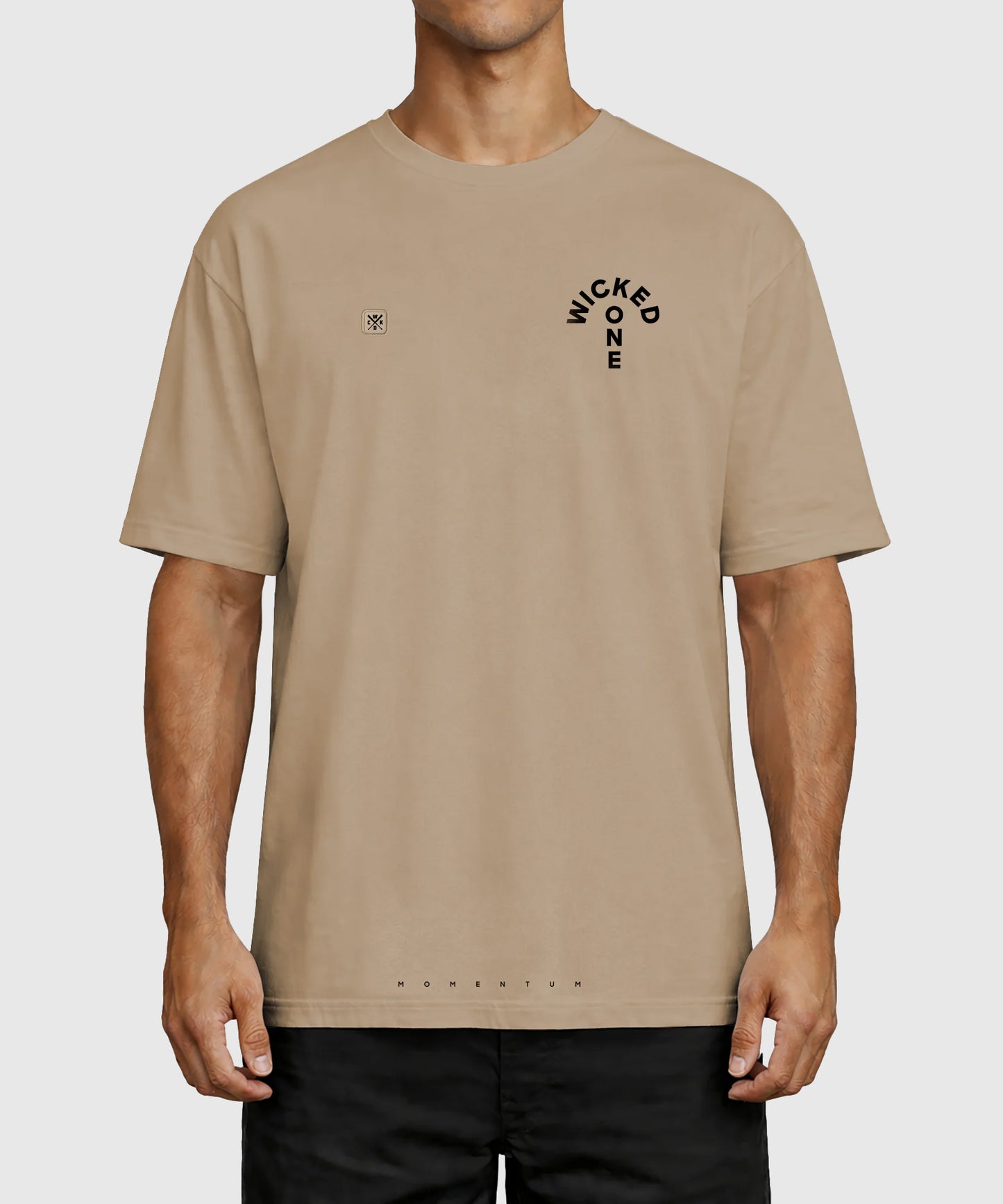 Wicked One Meteor Camiseta Oversize - Beige