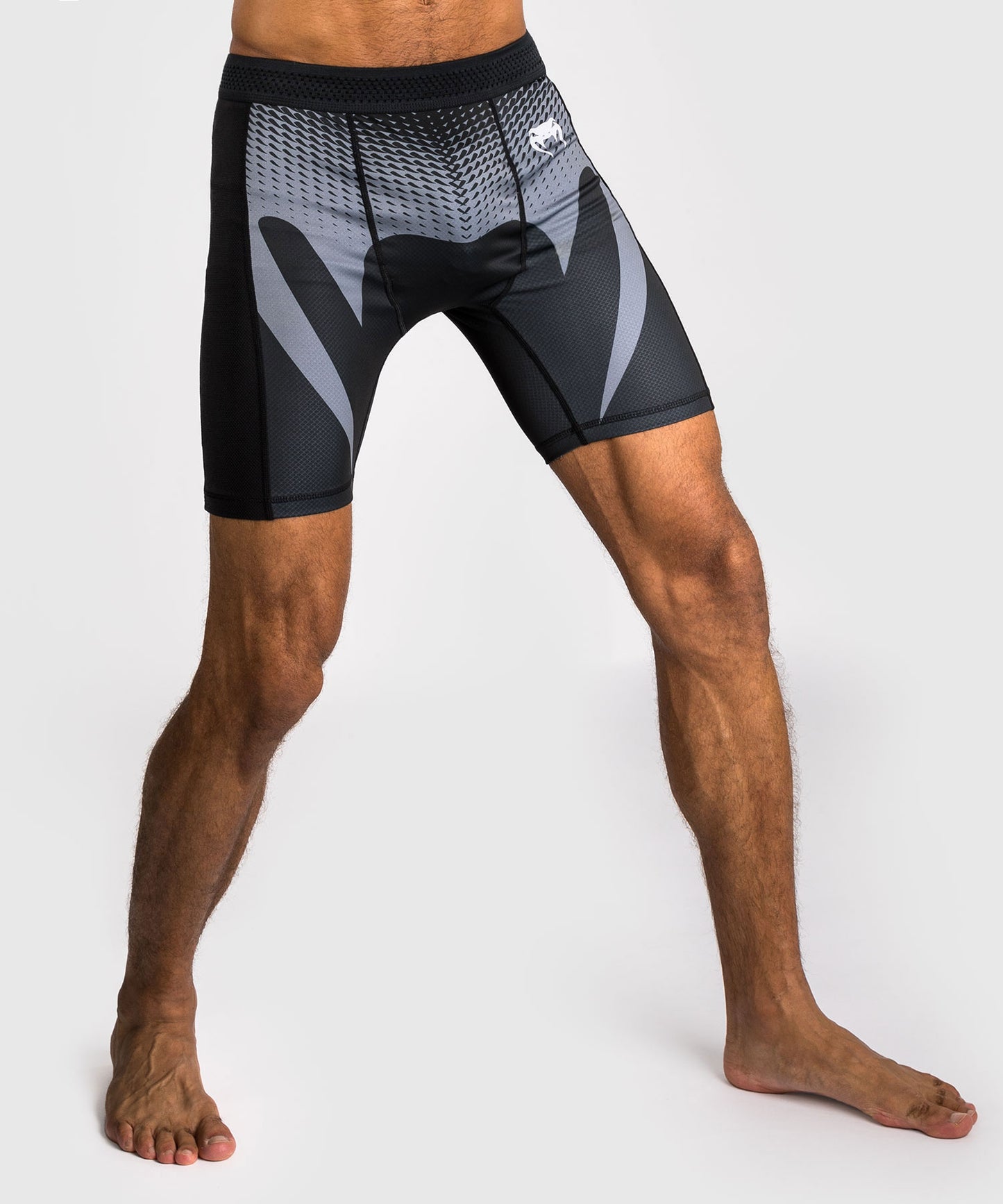 Venum No Gi Vale Tudo Shorts - Black/ Silver Grey