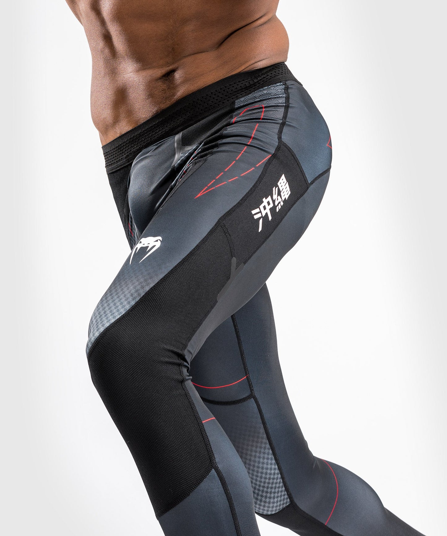 Venum Okinawa 3.0 Compression Pants - Black/Red