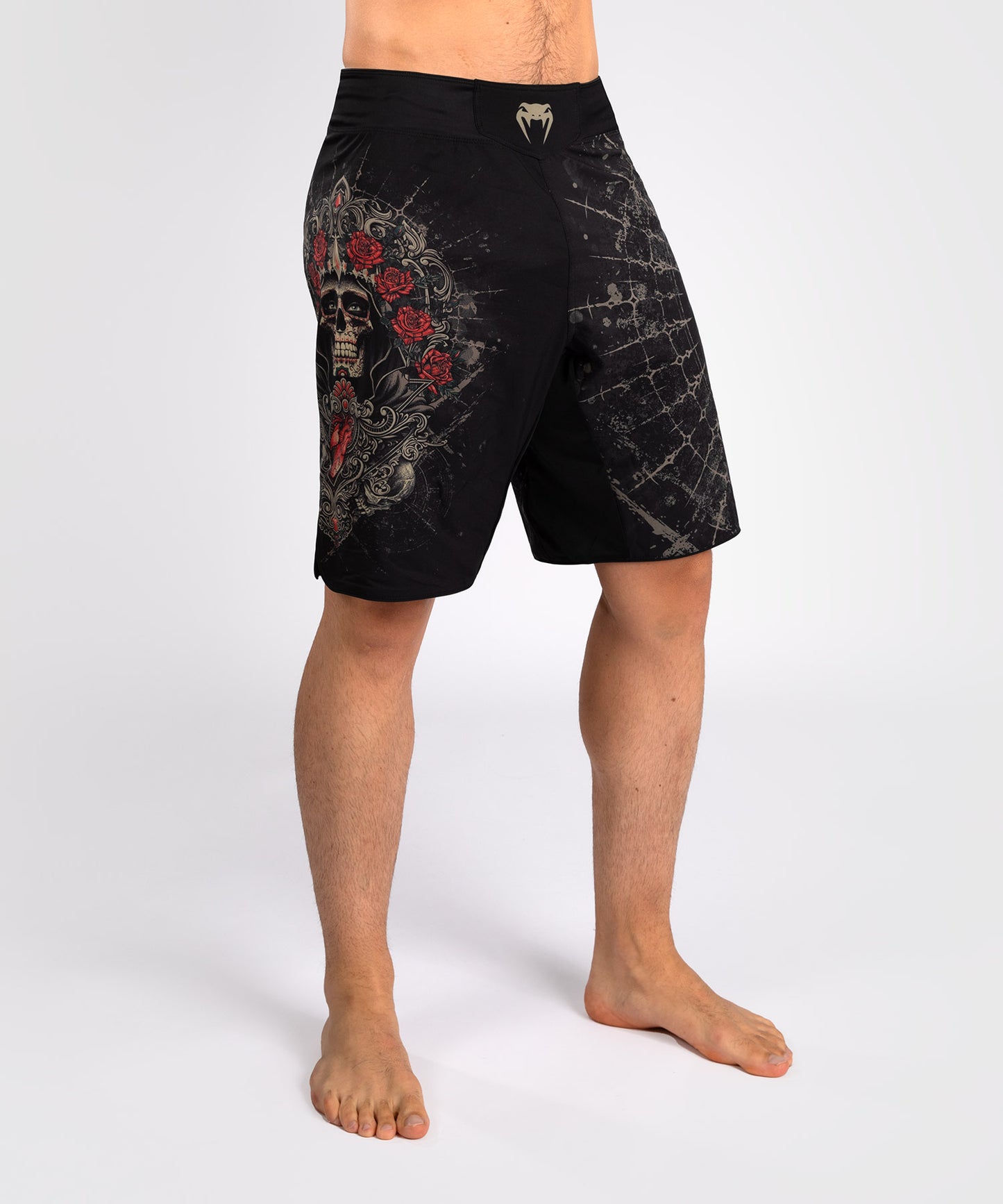 Venum Santa Muerte 5.0 Pantaloncini da Combattimento da Uomo - Nero Profondo/Oro