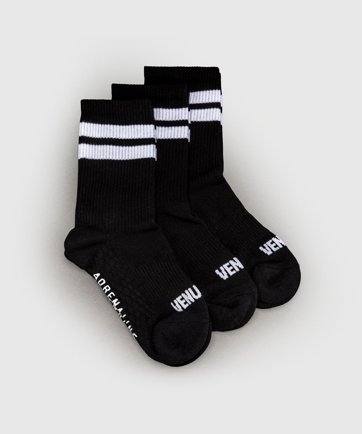 Venum Adrenaline Calze sportive confezione da 3 paia - Nero/Bianco
