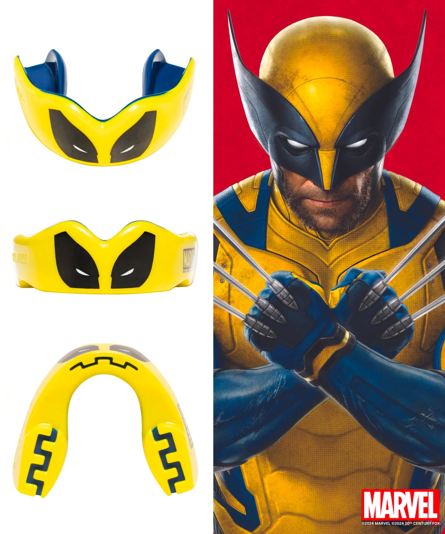 Safejawz Marvel X-Men Wolverine Mundschutz - Gelb