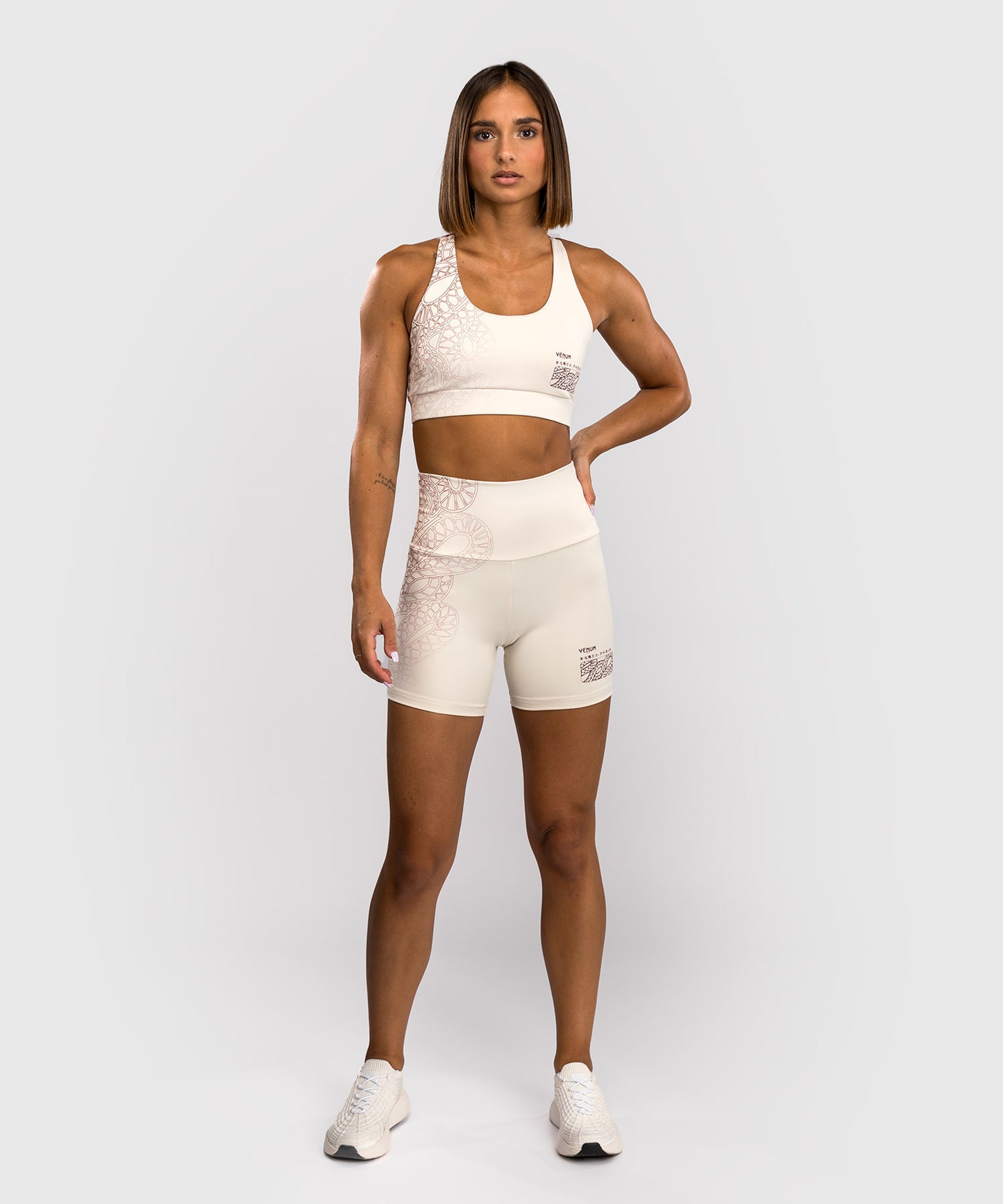 Venum Serpenti Pantaloncini Vale Tudo Donna – Avorio/Bordeaux