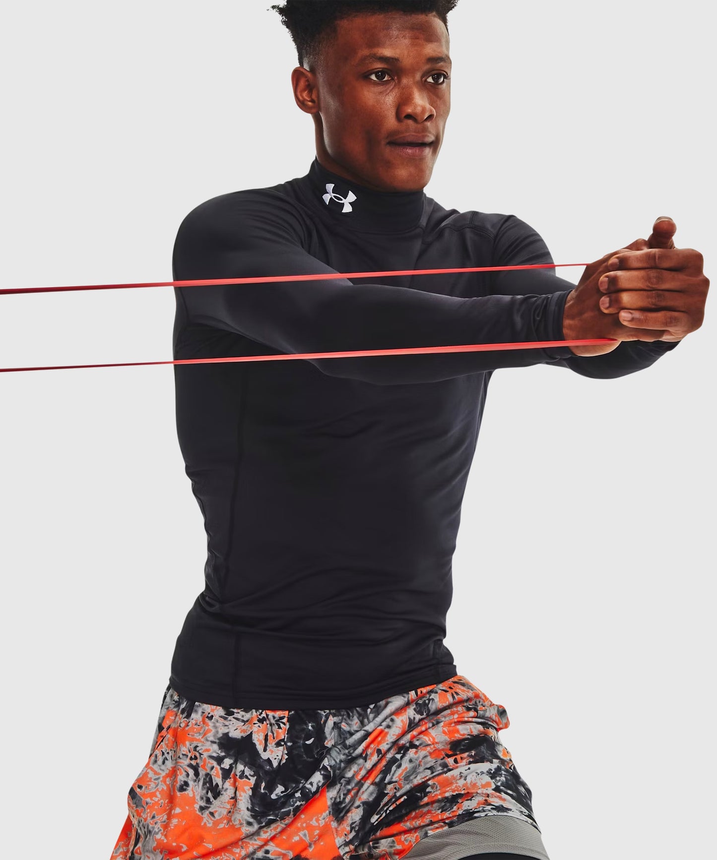 Haut De Compression À Col Montant Under Armour Coldgear - Noir
