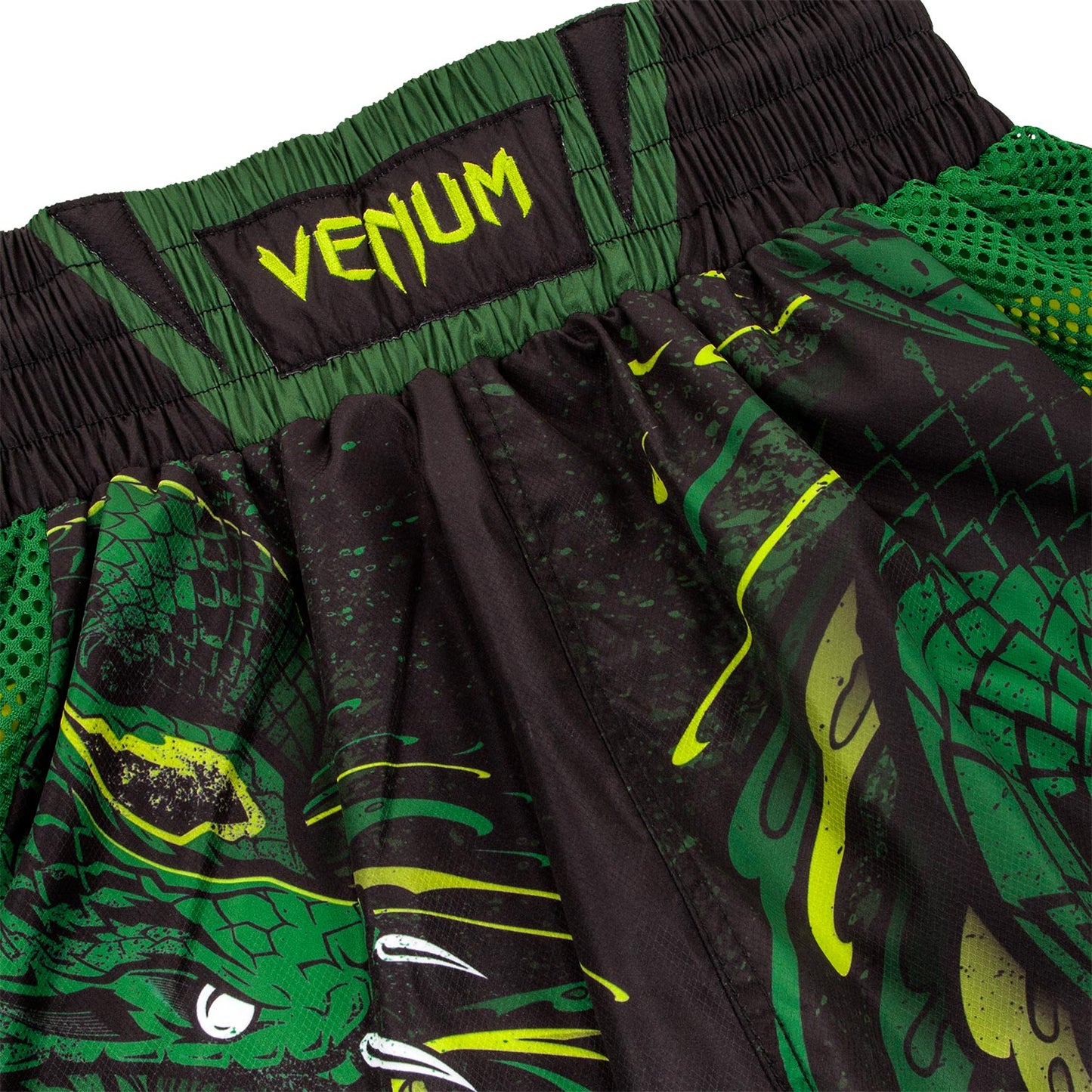 Venum Green Viper Boxing Shorts - Black/Green