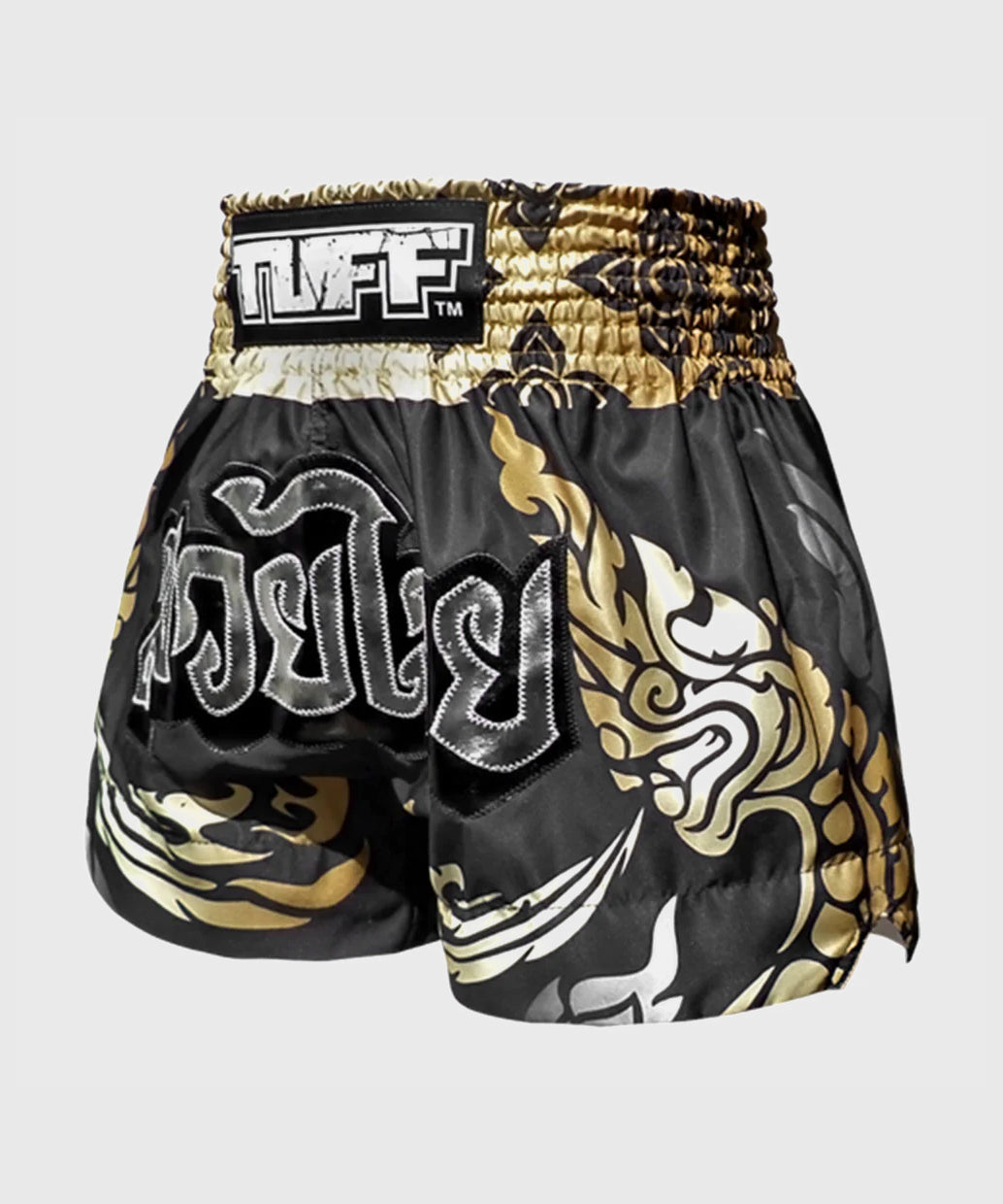 Short de Muay Thai Tuff The King Of Naga Black - Noir/Or