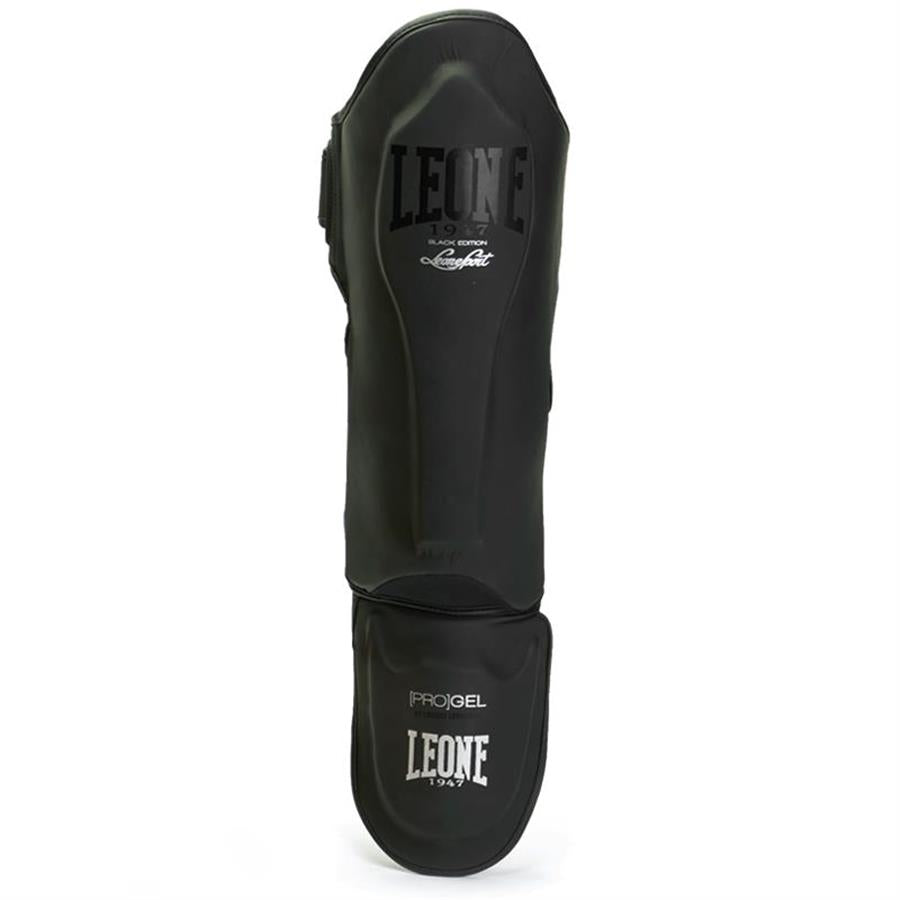 Protège-tibias Boxe Leone Black edition - Noir