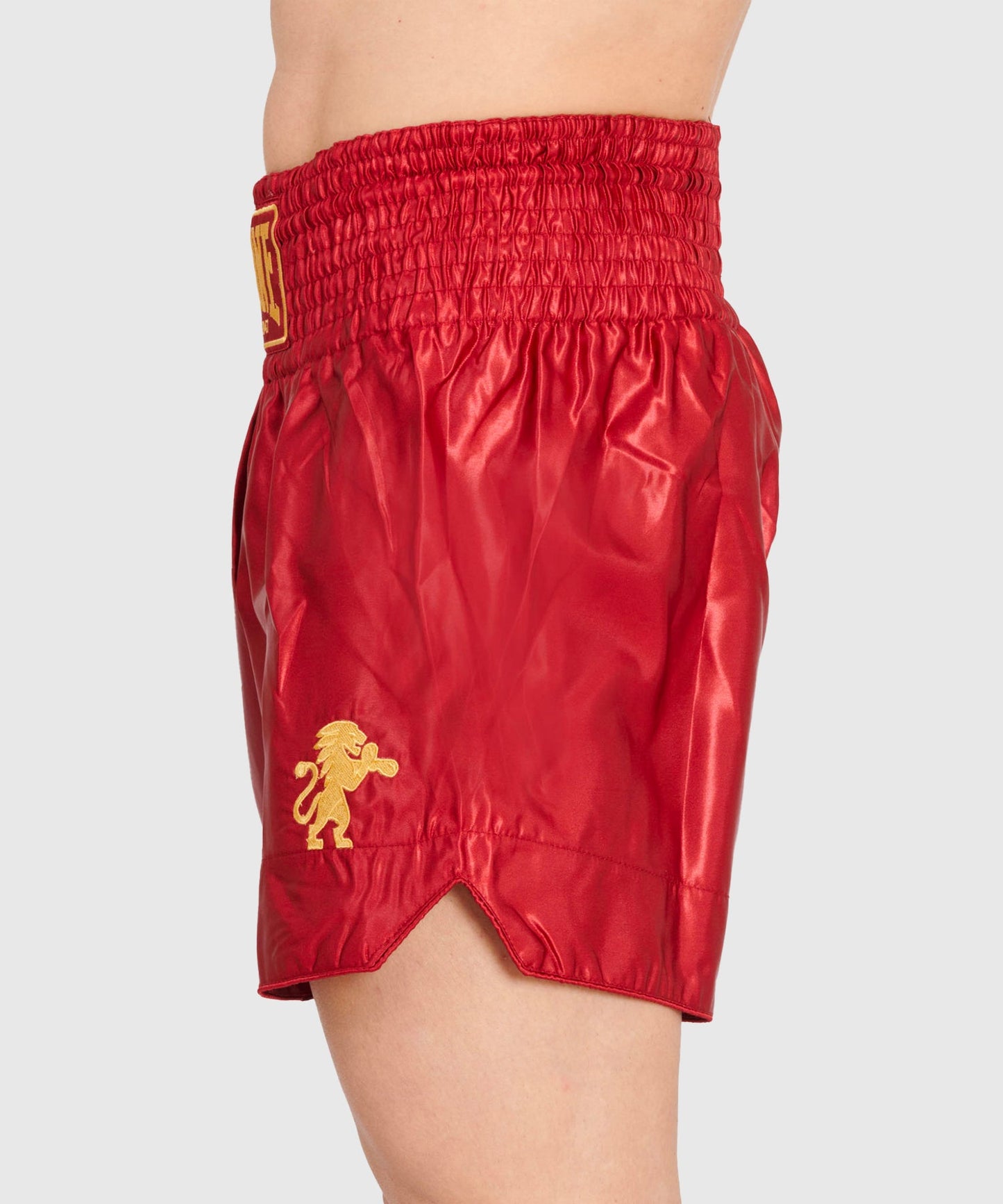 Leone Basic Pantalones de Muay Thai - Rojo
