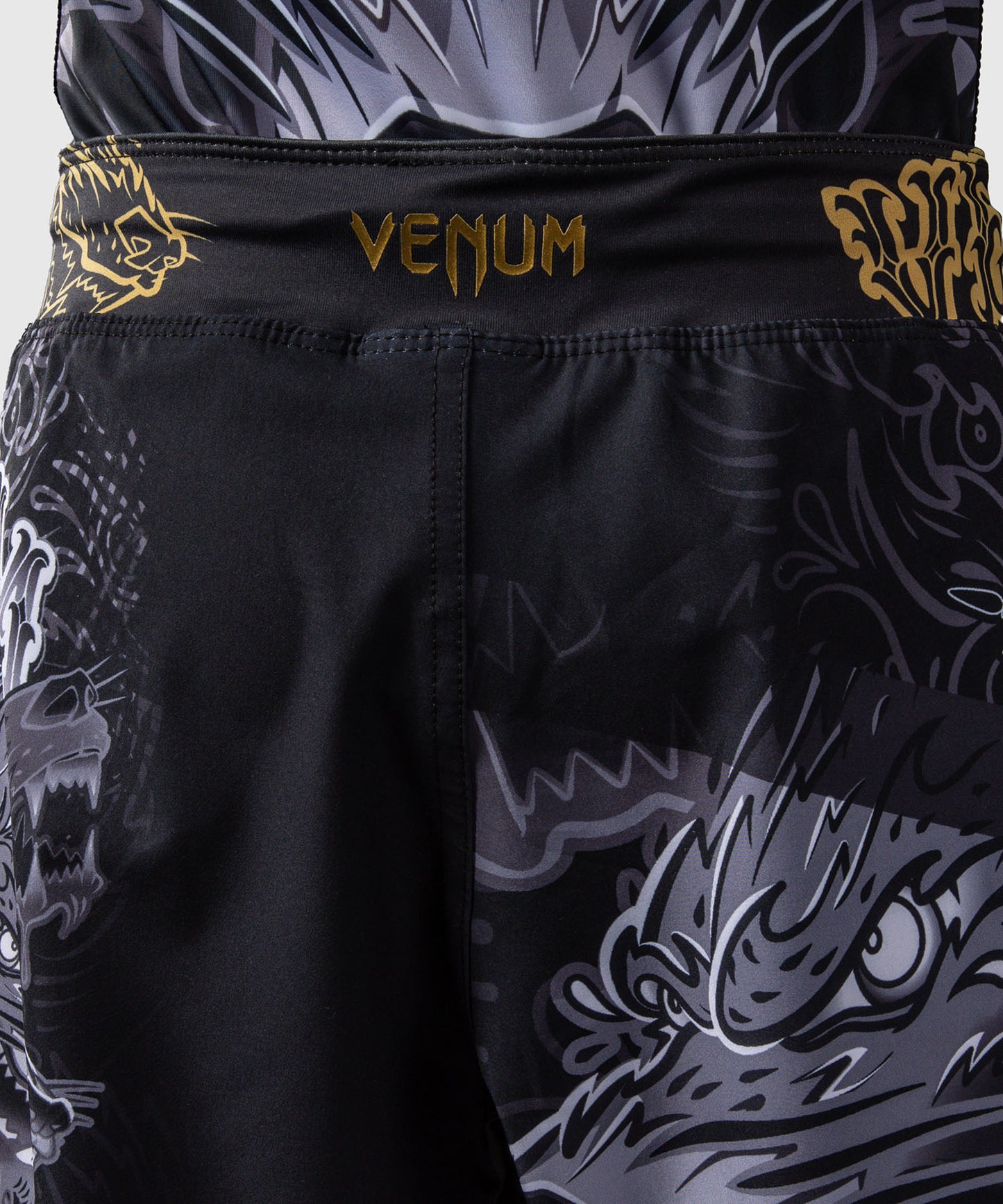 Venum Wolf Atak Short de Combate Para Niños – Negro/Gris