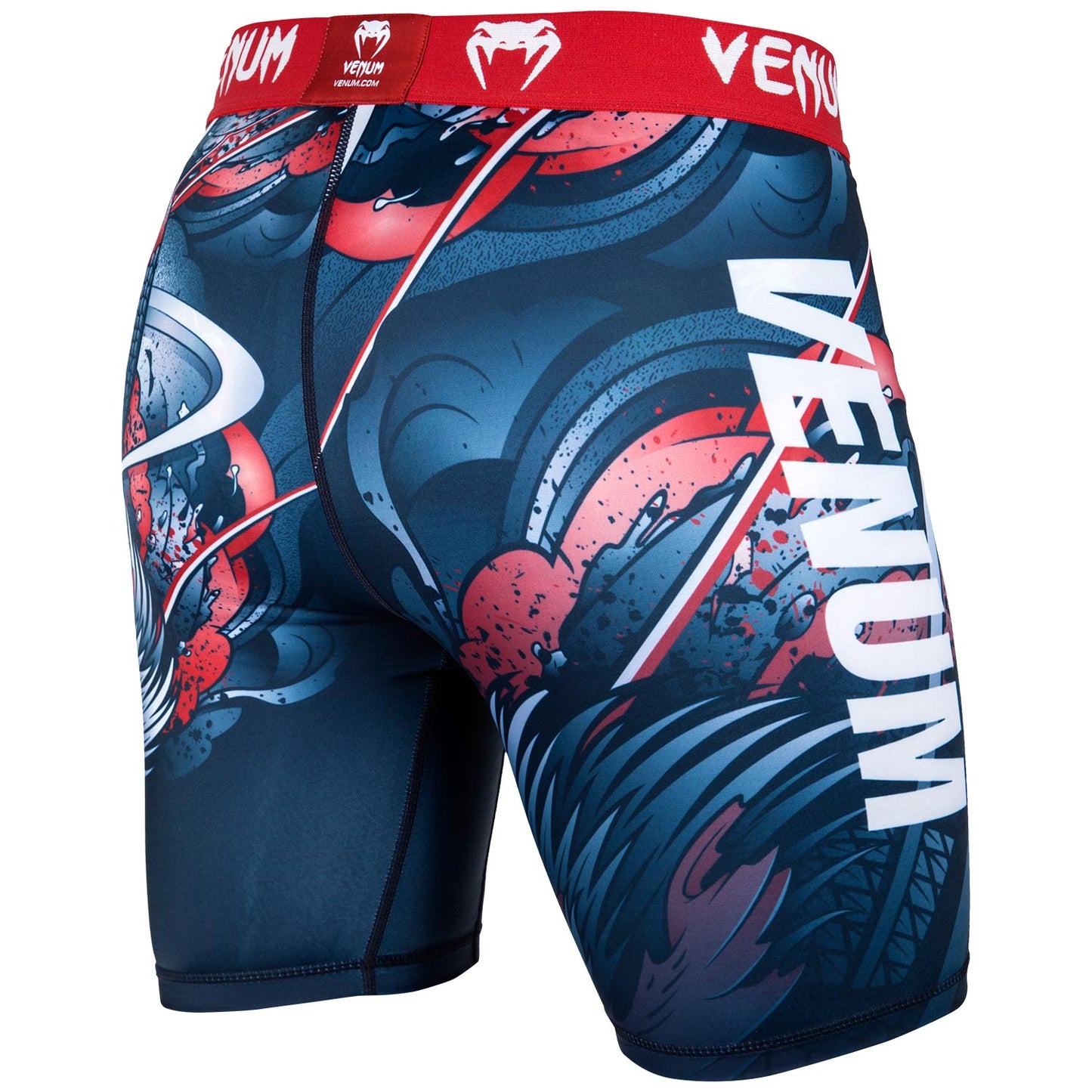 Short de compression Venum Rooster - Bleu Marine/Orange