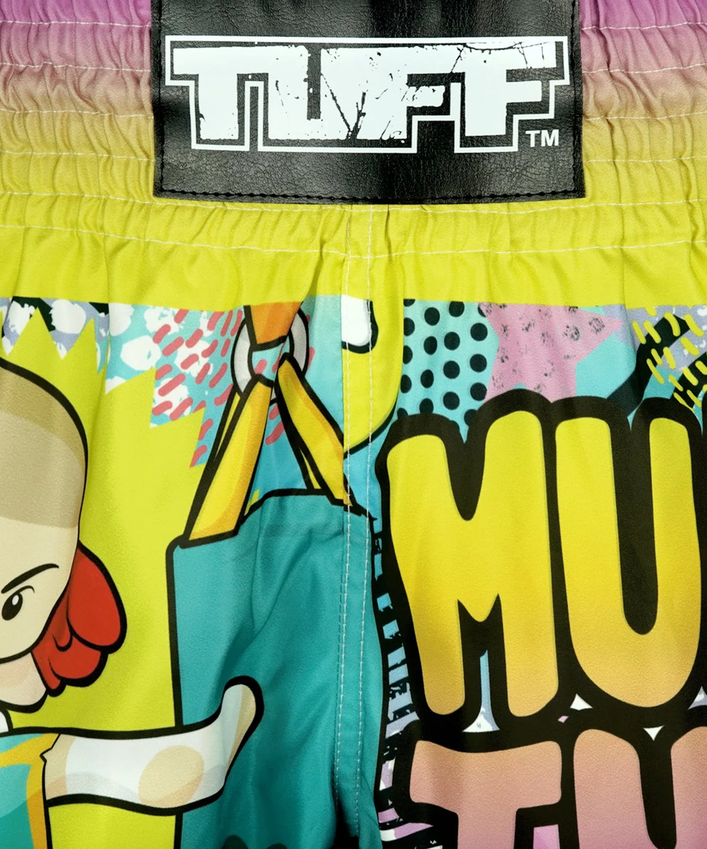 Tuff Retro Style The Savage Boy Muay Thai Shorts - Gelb