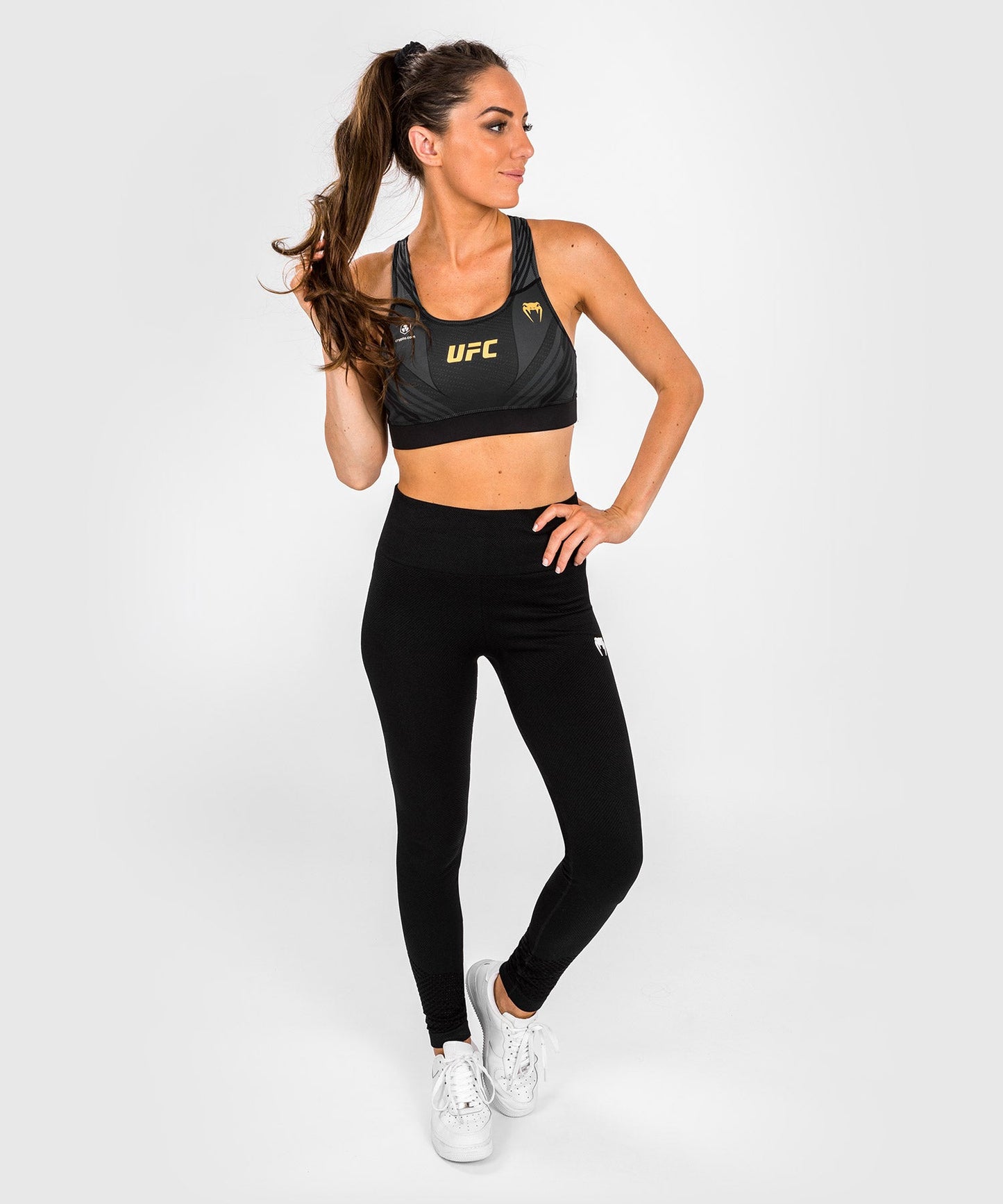 Women's UFC Bra Venum Authentic Fight Night 1.0 - Black/Gold