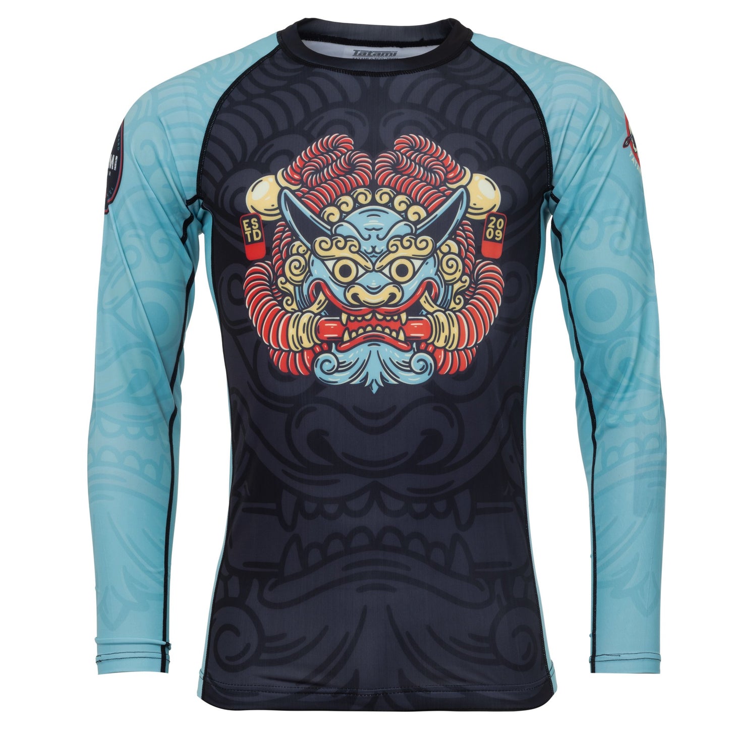 Tatami Fightwear Strike Hard Eco T-shirt a Compressione - Nero/Blu