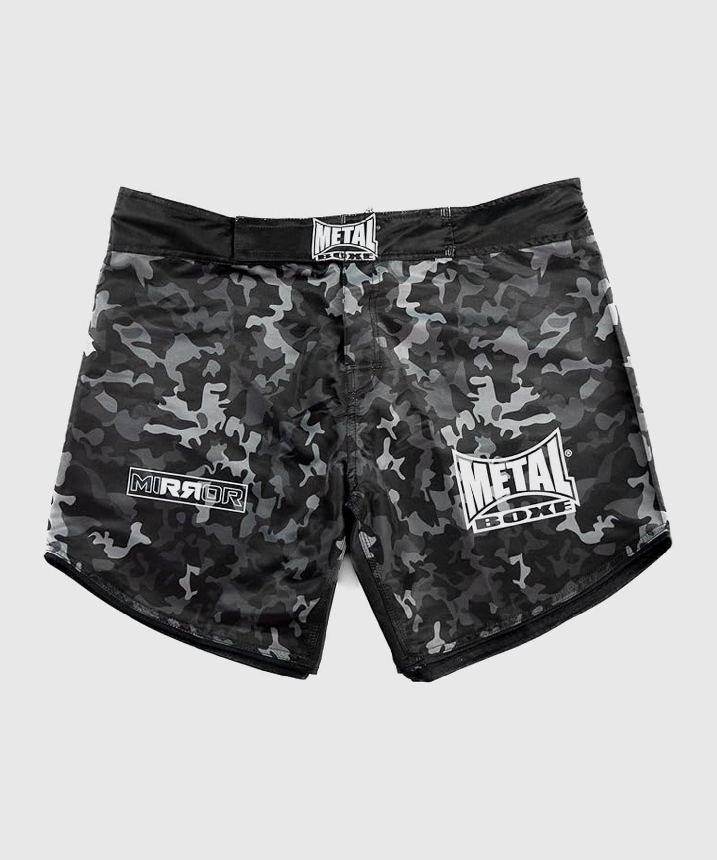 Metal Boxe Combat Metal Mirror Fightshorts - Schwarz/Camo
