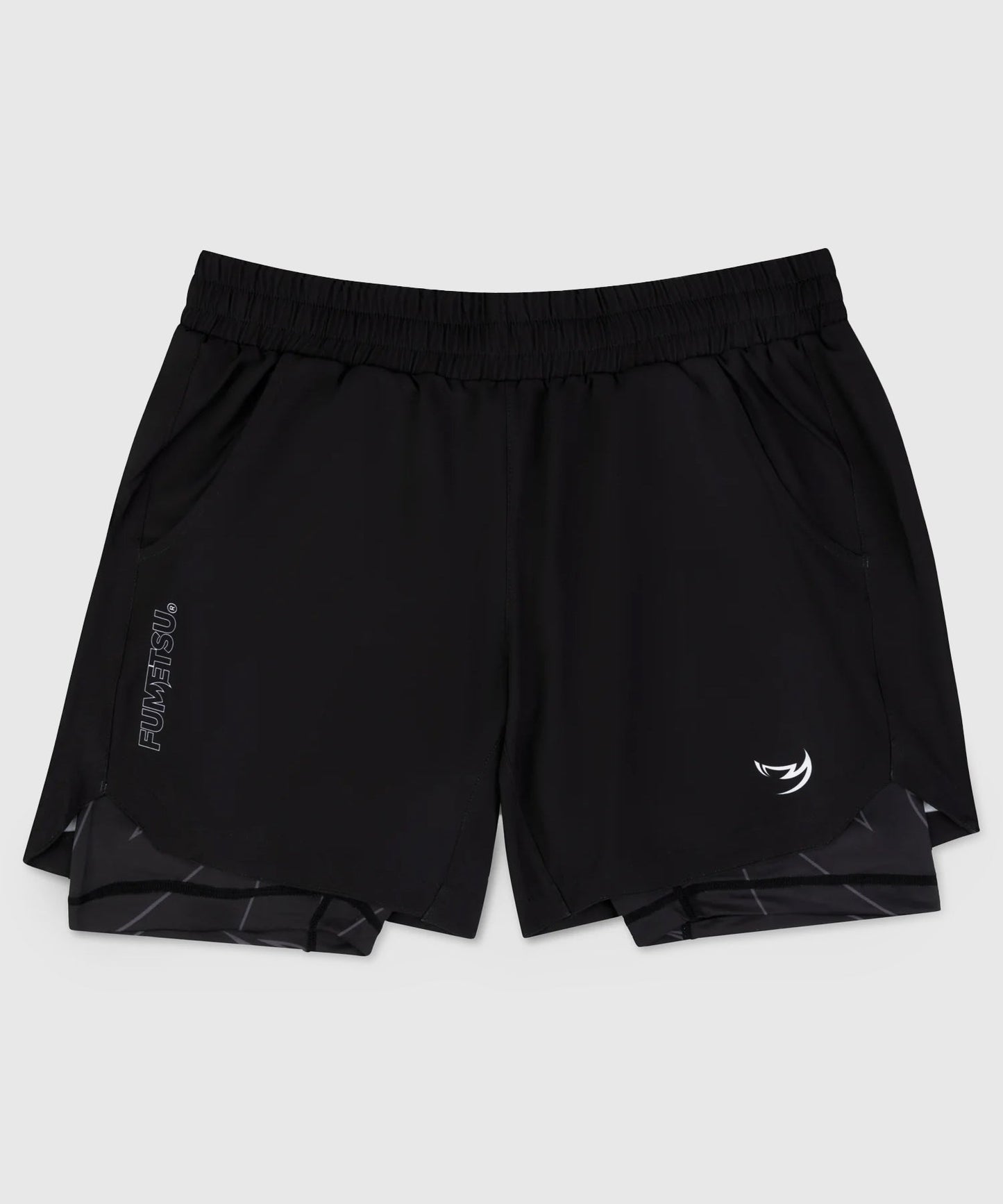 Fumetsu Entrenamiento Dual Layer Icon Fightshorts - Negro