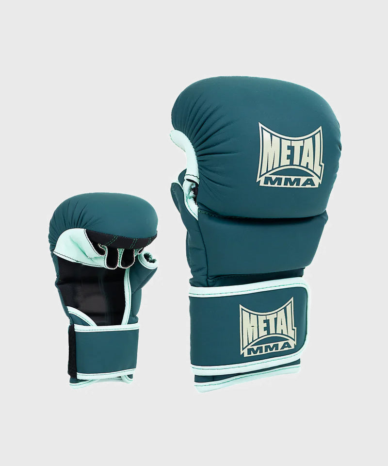 Metal Boxe The Shell MMA Sparring Gloves Deep Waters - Green