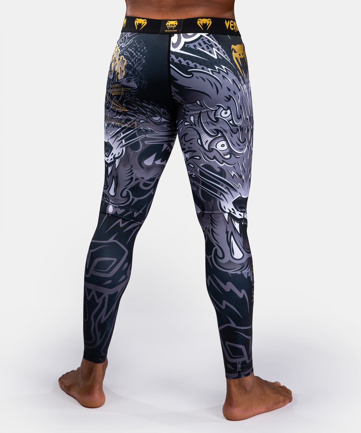 Venum Wolf Atak Spats – Schwarz/Grau
