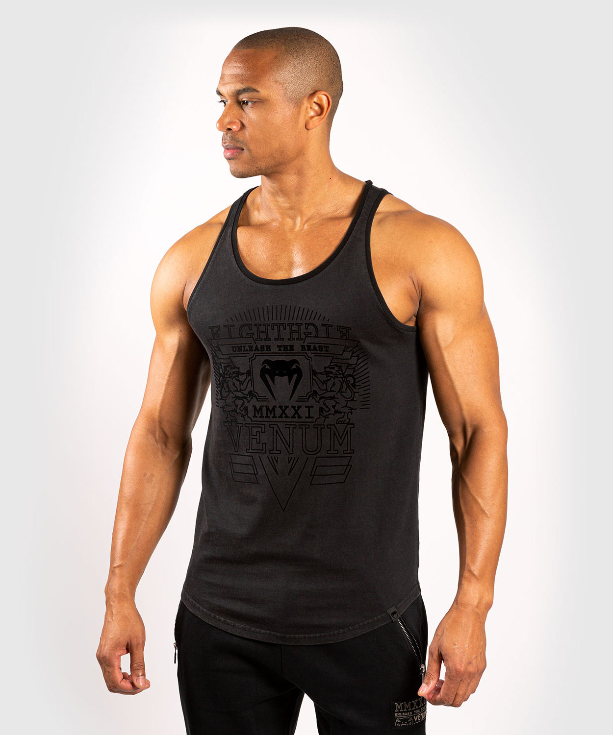 Venum Lions21 Tank Top - Black/Black