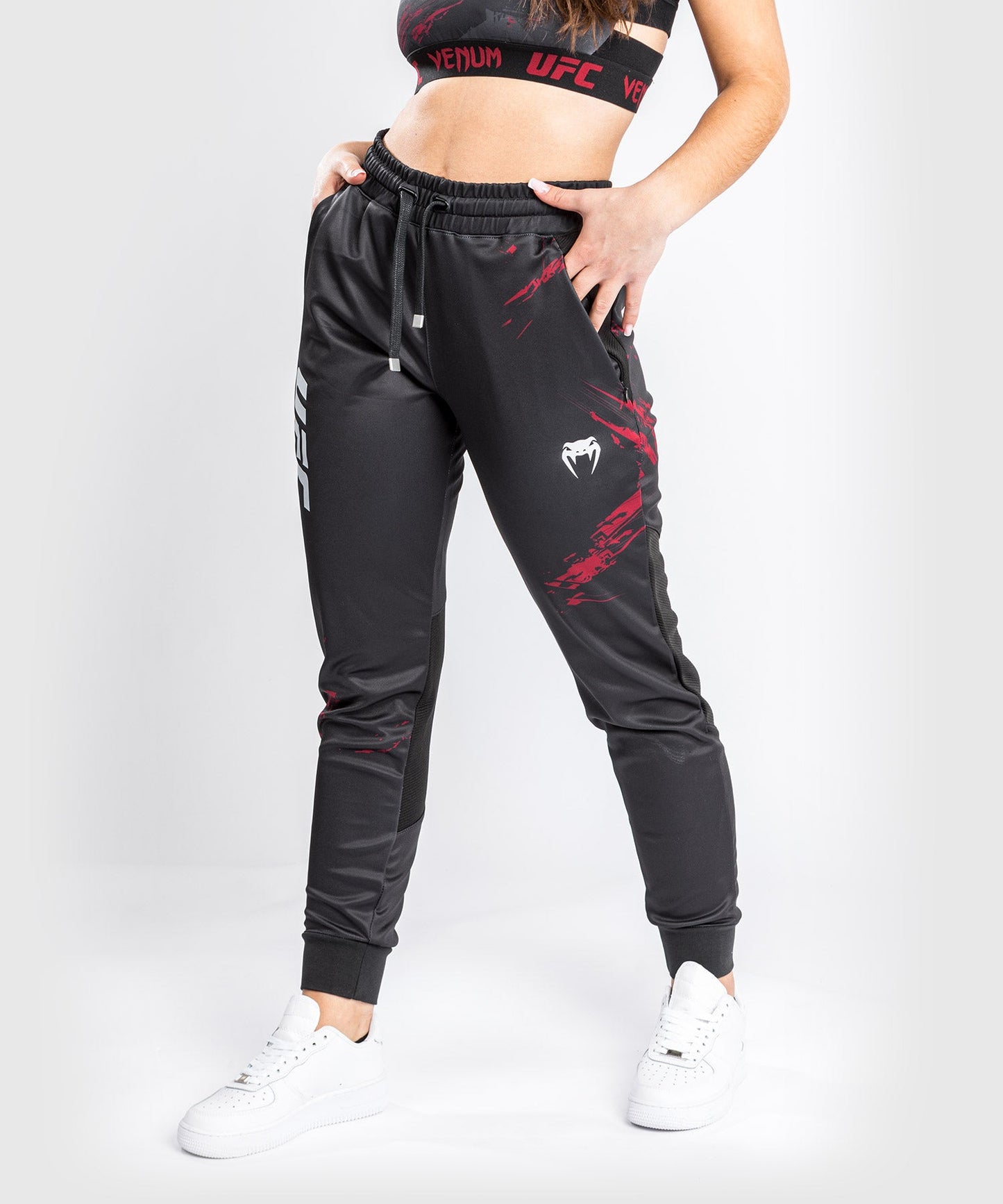 UFC Venum Authentic Fight Week 2.0 Jogging Pants - For Women - Black/Red