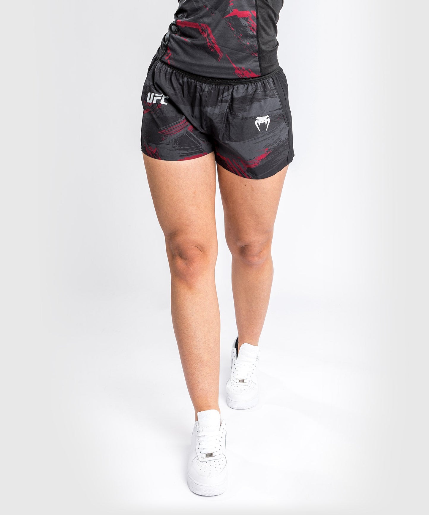 UFC Venum Authentic Fight Week 2.0 Training Shorts - For Women - Black/Red