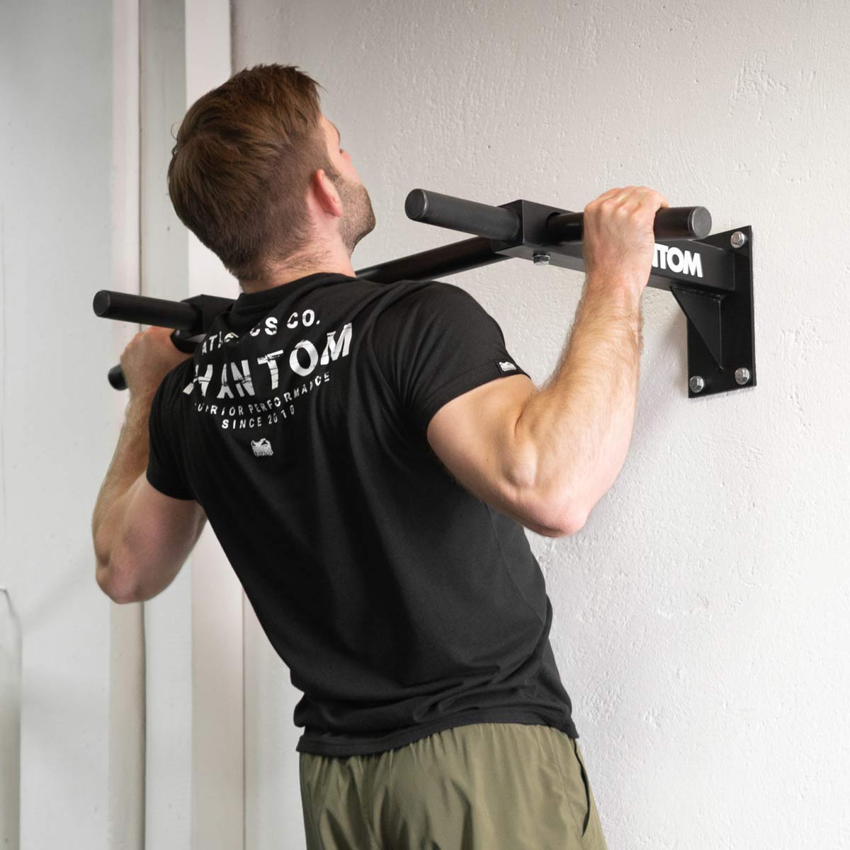 Phantom Athletics Wall Pull-Up Bar – Black