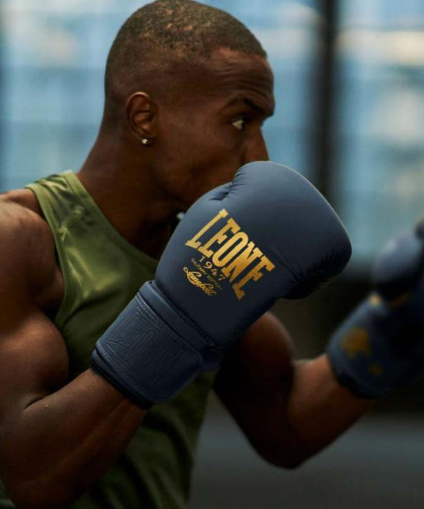 Gants de Boxe Leone Gn059x - Bleu