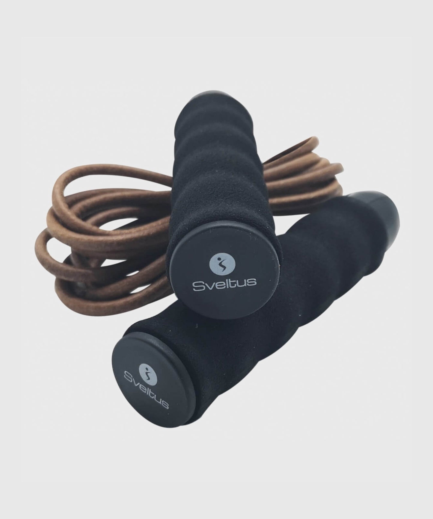 Sveltus Weighted Leather Jump Rope – Black/Brown