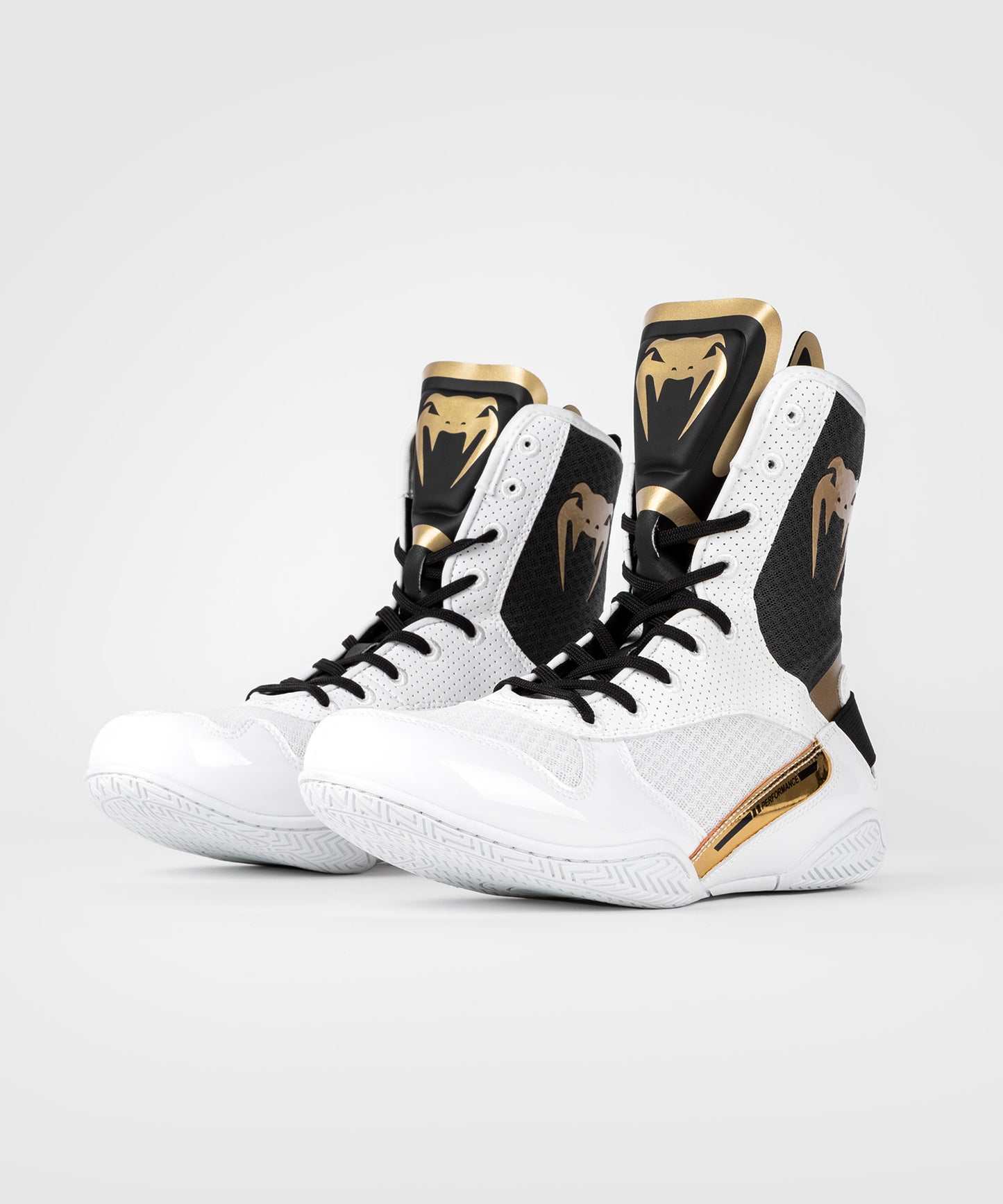 Chaussure de Boxe Venum Elite - Blanc/Noir/Or